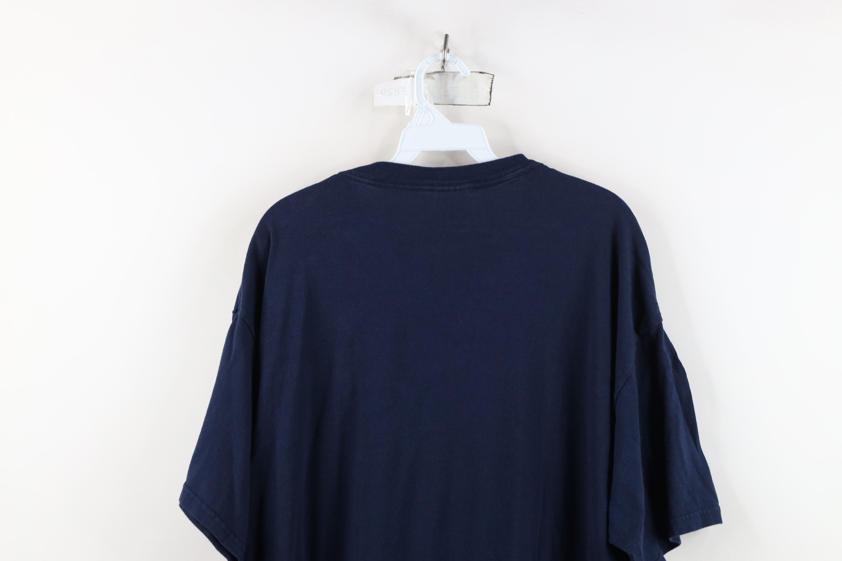 Vintage Vintage 90s Y2K 105 FM Radio Short Sleeve T-Shirt Navy Blue Size US XL / EU 56 / 4 - 13 Thumbnail