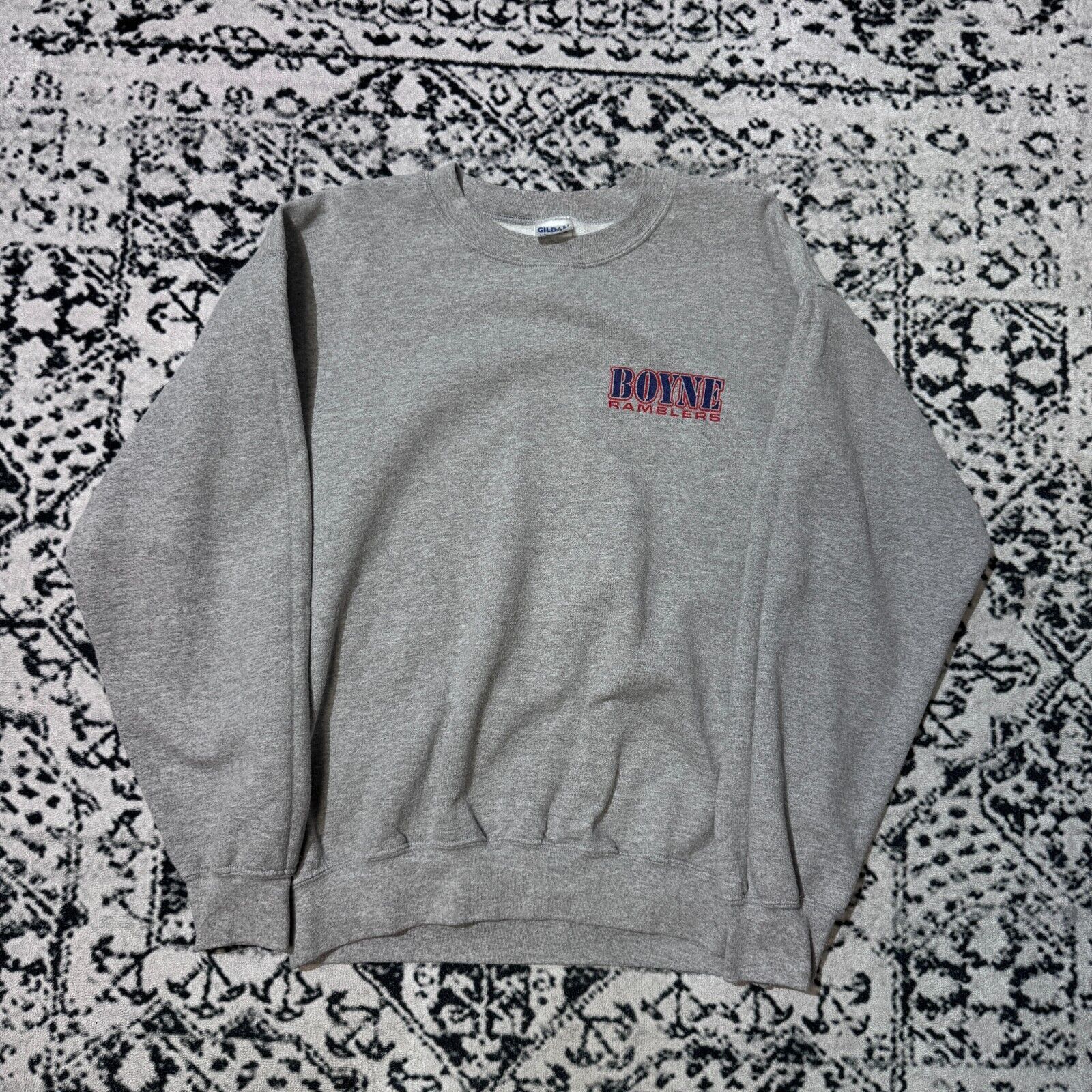 Vintage Vintage Gray Cotton Crewneck Size M Boyne Ramblers Y2K 90s Size US M / EU 48-50 / 2 - 10 Thumbnail