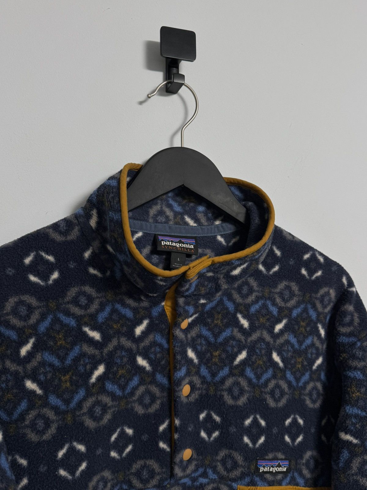 Patagonia Mens Patagonia Synchilla Aztec Snap-T Fleece Pullover Size US L / EU 52-54 / 3 - 4 Thumbnail