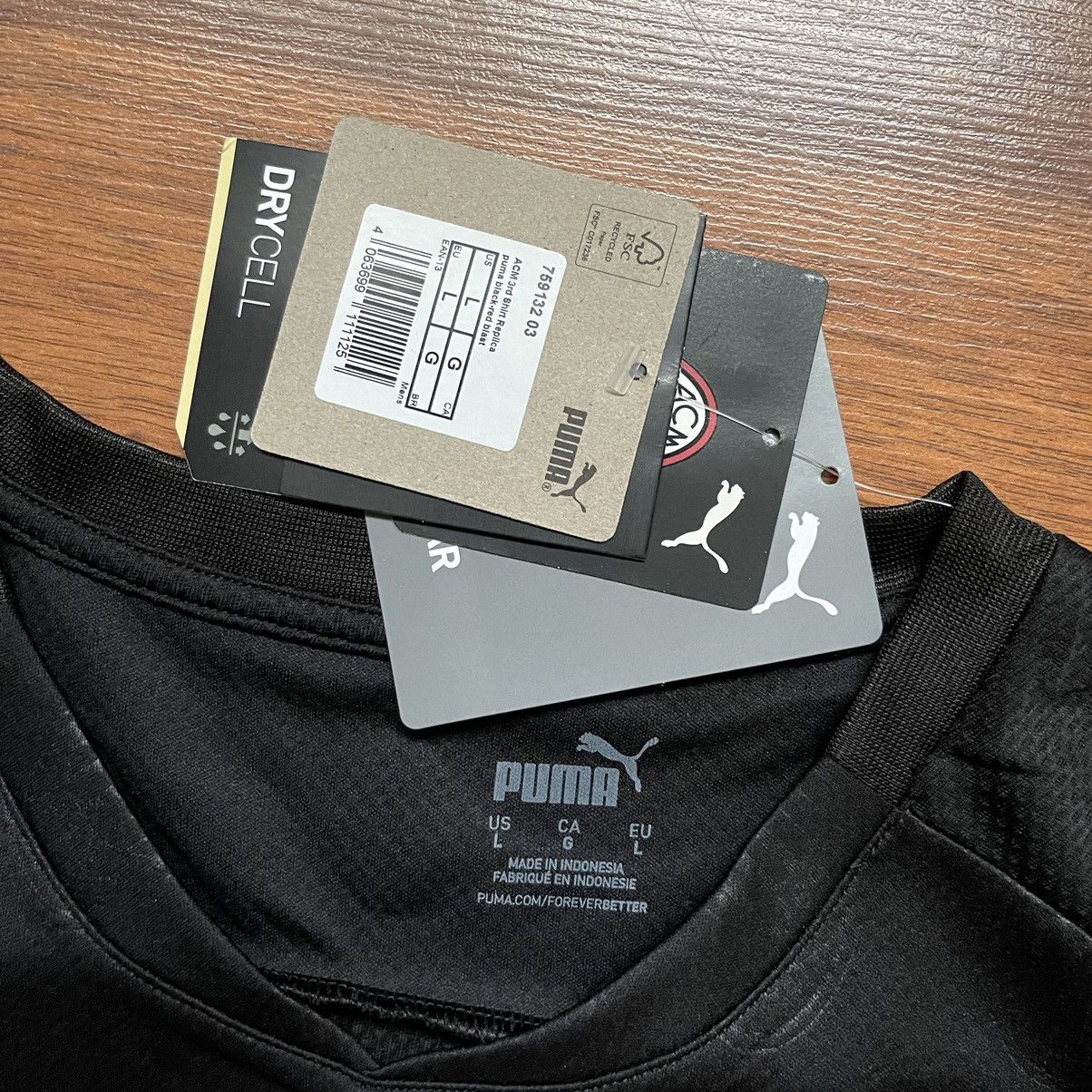Puma × Vintage NWT AC MILAN PUMA 2021/2022 FOOTBALL THIRD JERSEY #17 LEAO Size US L / EU 52-54 / 3 - 17 Thumbnail