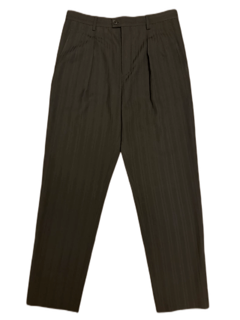 Saint Laurent Paris saint laurent black stripe wool pants Size US 44 / EU 60 - 1 Thumbnail
