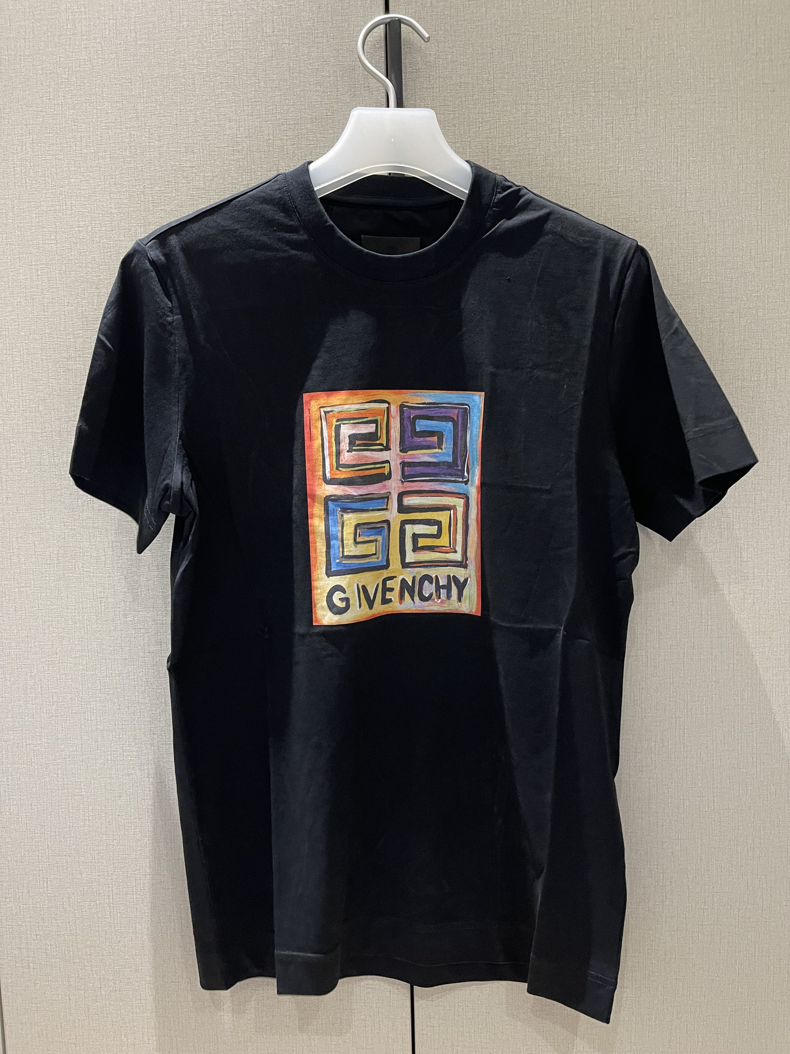 image of Givenchy 4G Sketch Print Tee Black, Men's (Size Small)