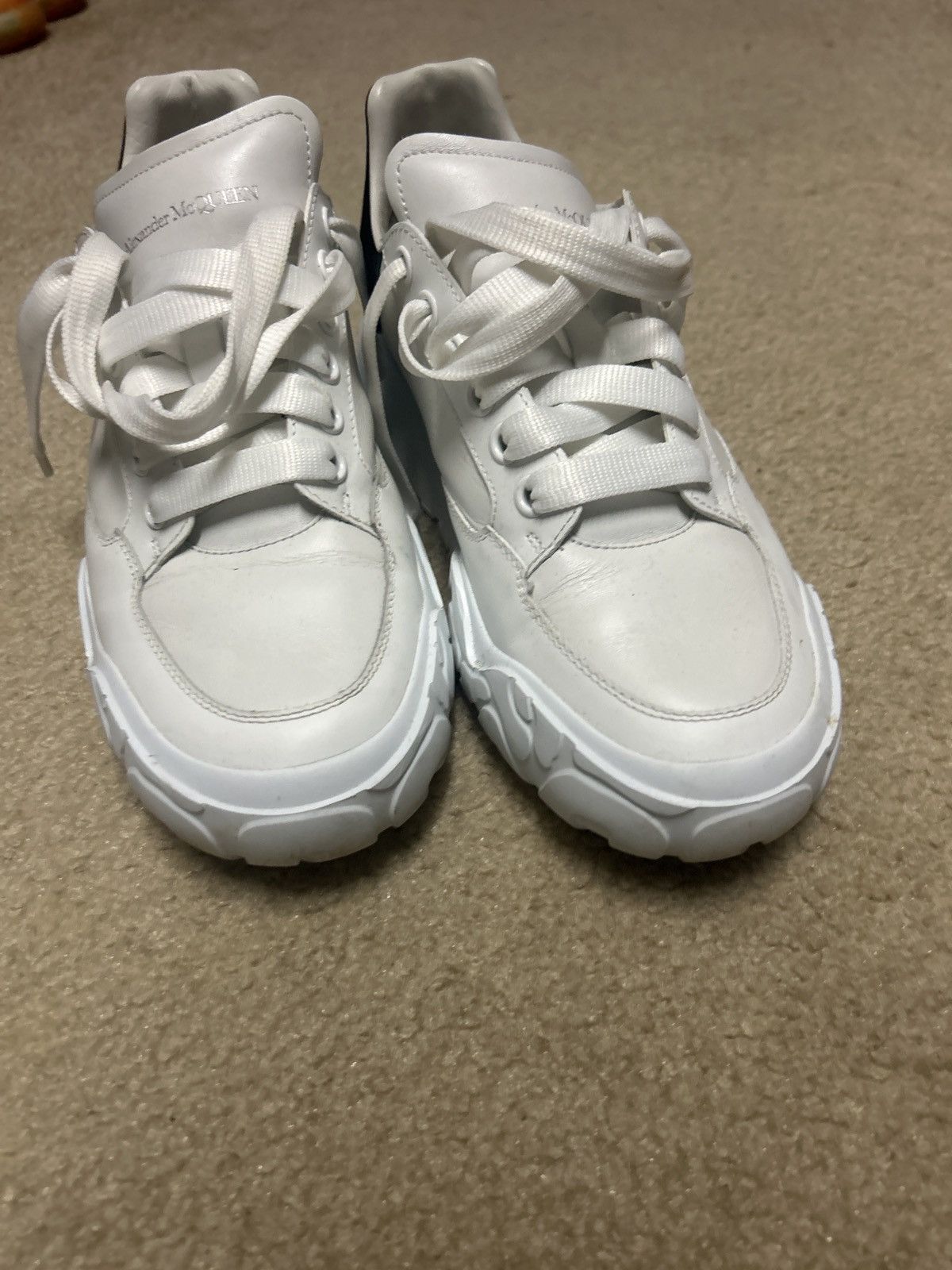 Alexander McQueen Alexander Mcqueen Leather Court Sneakers Size US 8.5 / EU 41-42 - 4 Thumbnail