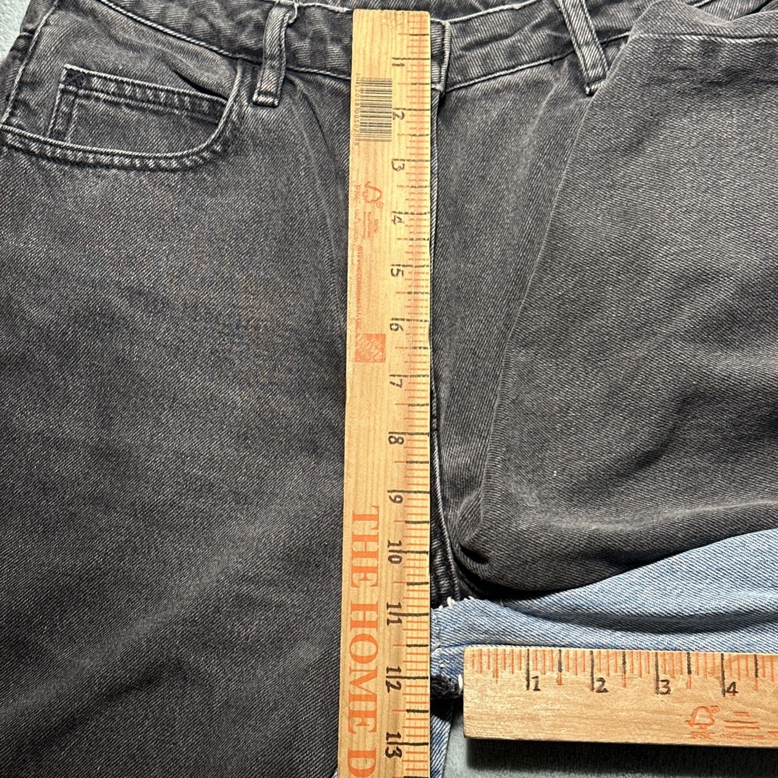 Asos Y2K 2000s Custom Beyond Baggy Jeans Womens 28x24 Raw Hems Size 28" / US 6 / IT 42 - 22 Thumbnail