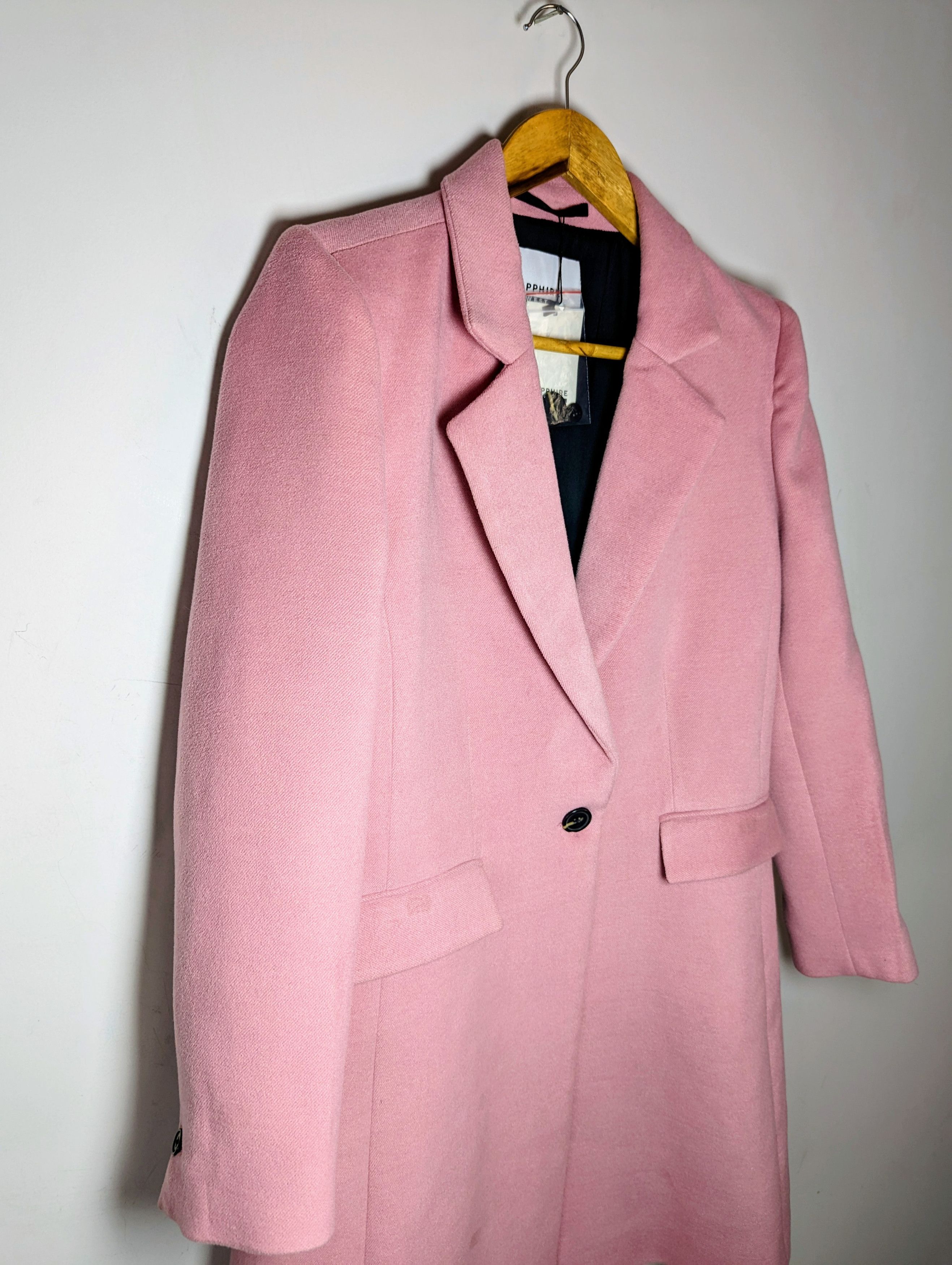 Other Women's Pink Long Coat Outerwear Size "M" Size US M / EU 48-50 / 2 - 2 Thumbnail