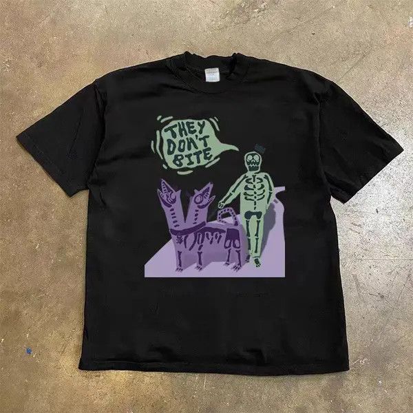 Japanese Brand Hirota x Haya Black Loose Abstract Short Sleeve T-Shirt Size US M / EU 48-50 / 2 - 3 Thumbnail
