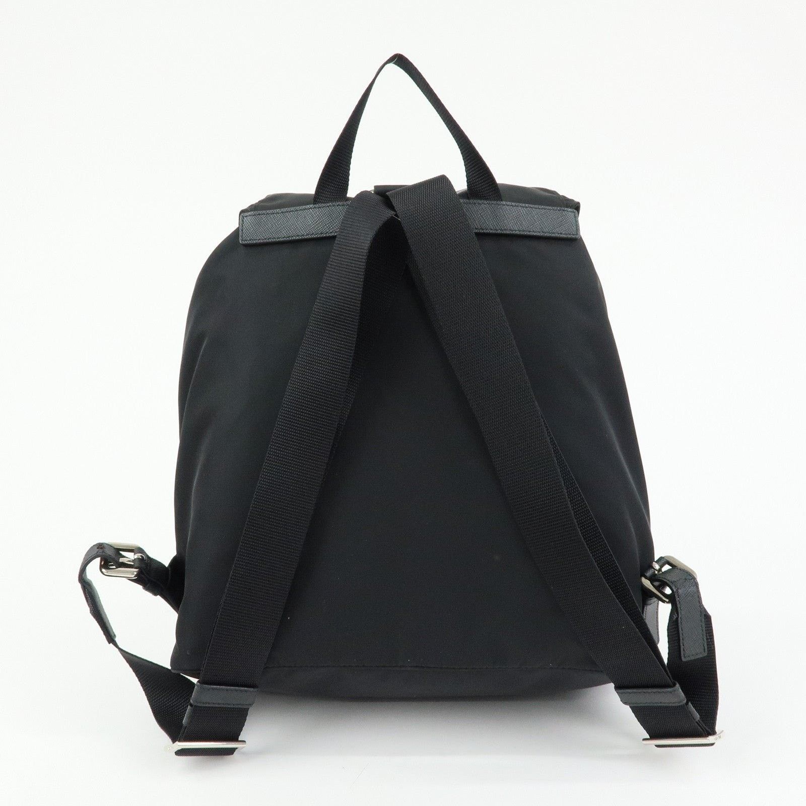 Prada Prada Triangle Logo Nylon Backpack Black Size ONE SIZE - 2 Thumbnail