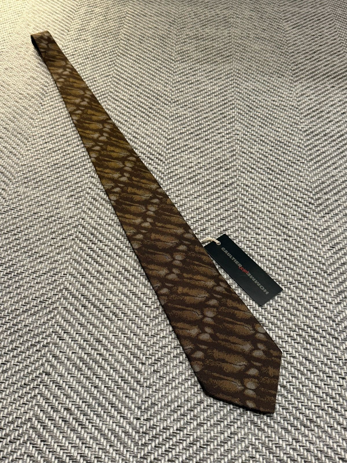 Jean Paul Gaultier JEAN PAUL GAULTIER OBJET CAMOUFLAGE NECK TIE Size ONE SIZE - 4 Thumbnail