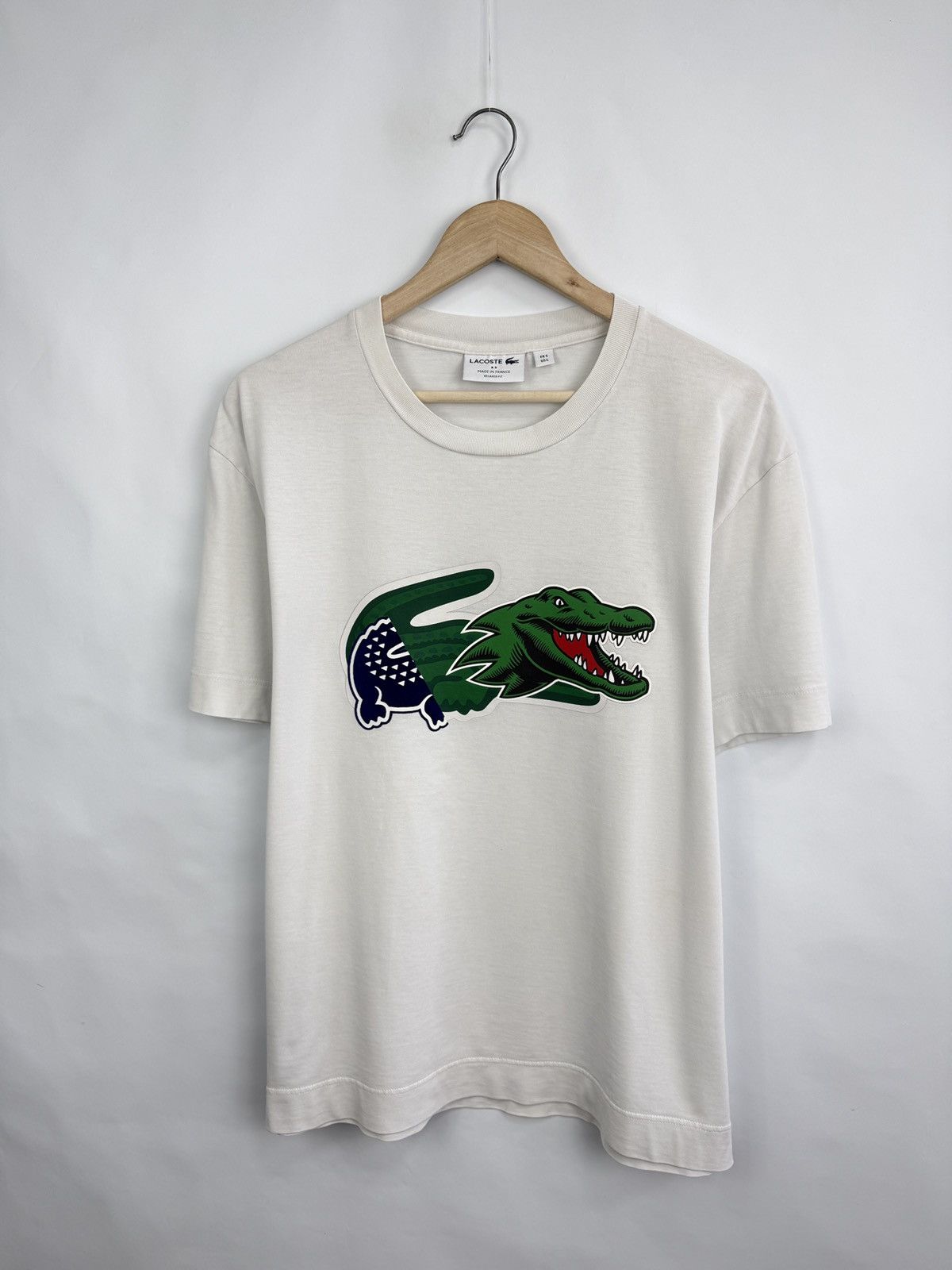 Lacoste 🇫🇷 Lacoste Relaxed Fit T-Shirt Made in France Rare Size US L / EU 52-54 / 3 - 7 Thumbnail