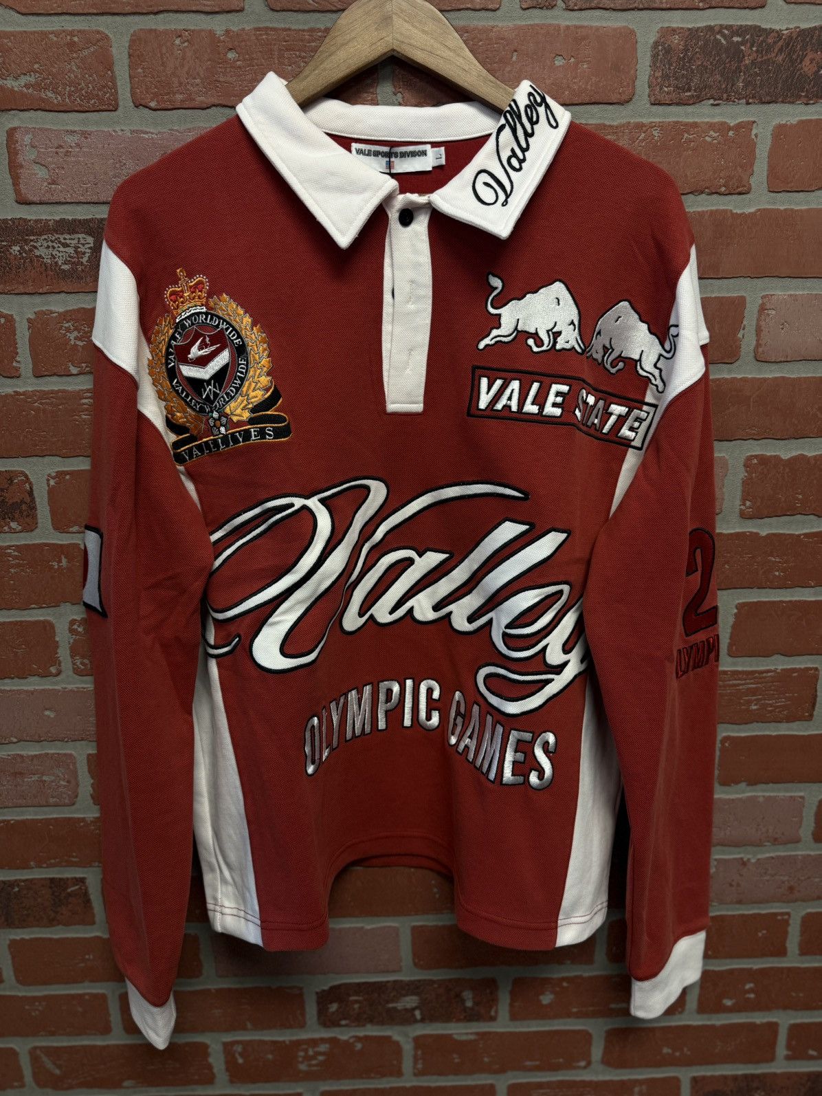 Vale Valley Olympic Rugby Long Sleeve Shirt Size Large (NEW) Size US L / EU 52-54 / 3 - 1 Thumbnail