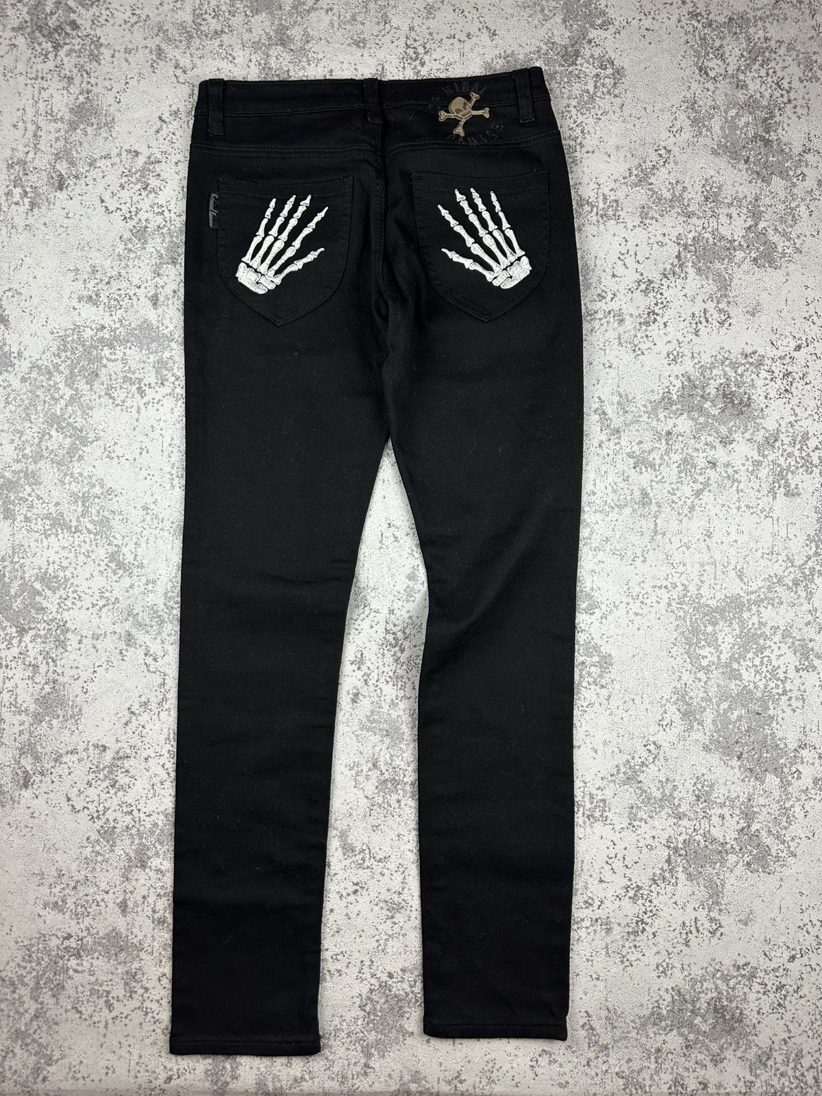 Criminal Damage Criminal Damage Skeleton Pocket Jeans Skull Logo Size US 30 / EU 46 - 3 Thumbnail