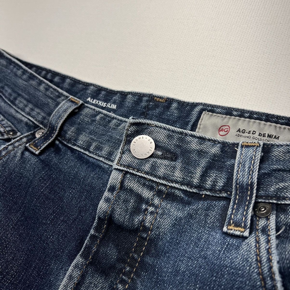 AG Adriano Goldschmied AG Jeans Blue Alexxis Slim High Rise Vintage Denim Faded Size 32" / US 10 / IT 46 - 5 Thumbnail