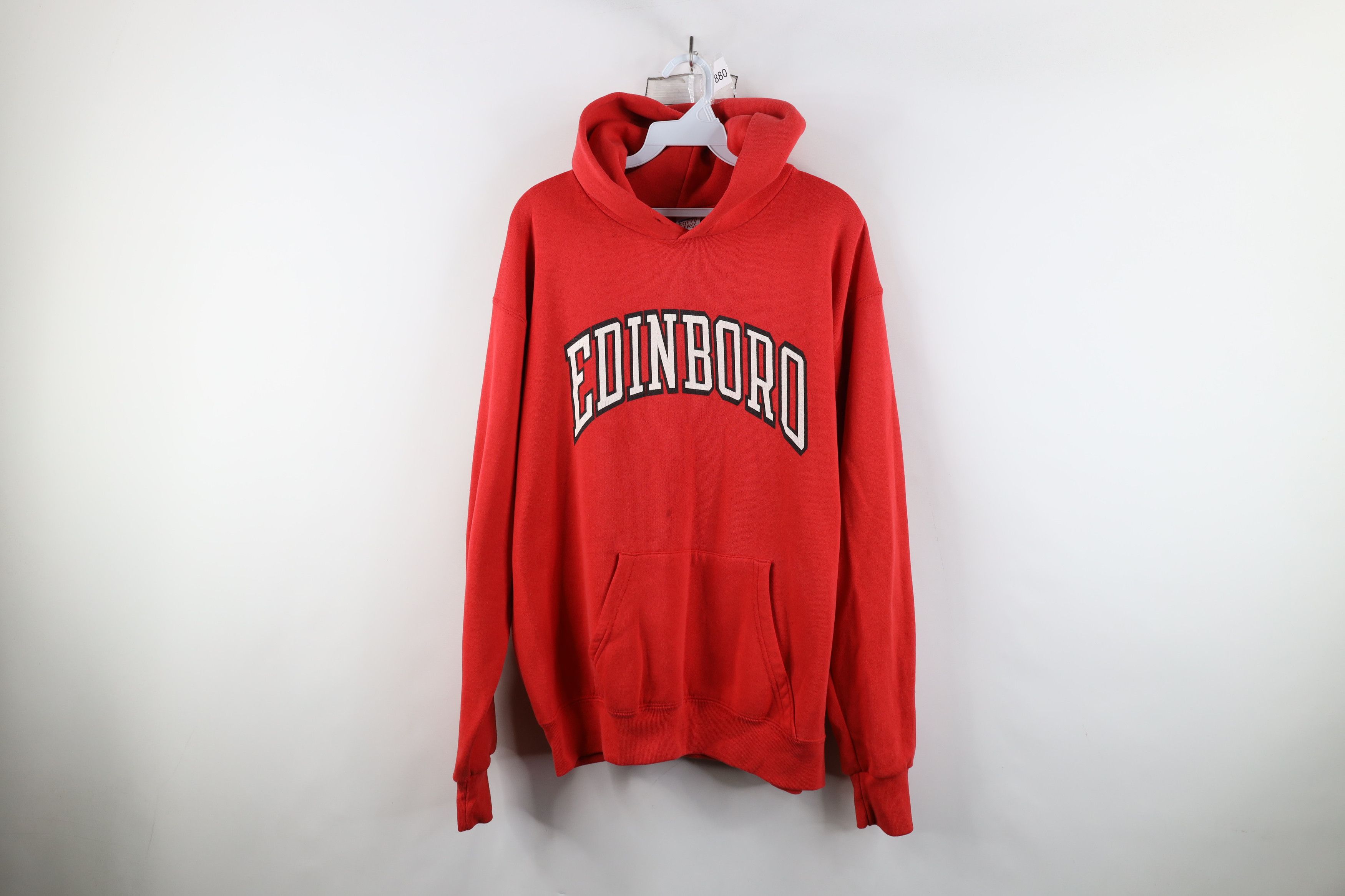 Vintage Vintage 80s 90s Streetwear Hoodie Sweatshirt USA Red Size US XL / EU 56 / 4 - 1 Thumbnail