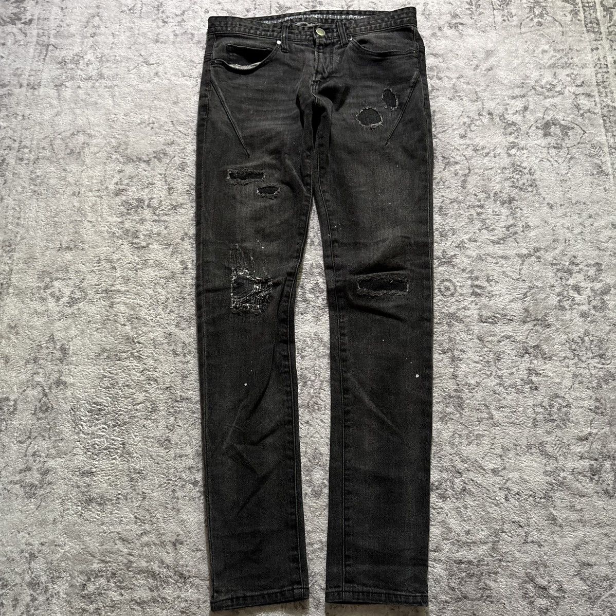 Number (N)ine Number Nine Loveless Guild Prime Distressed Denim