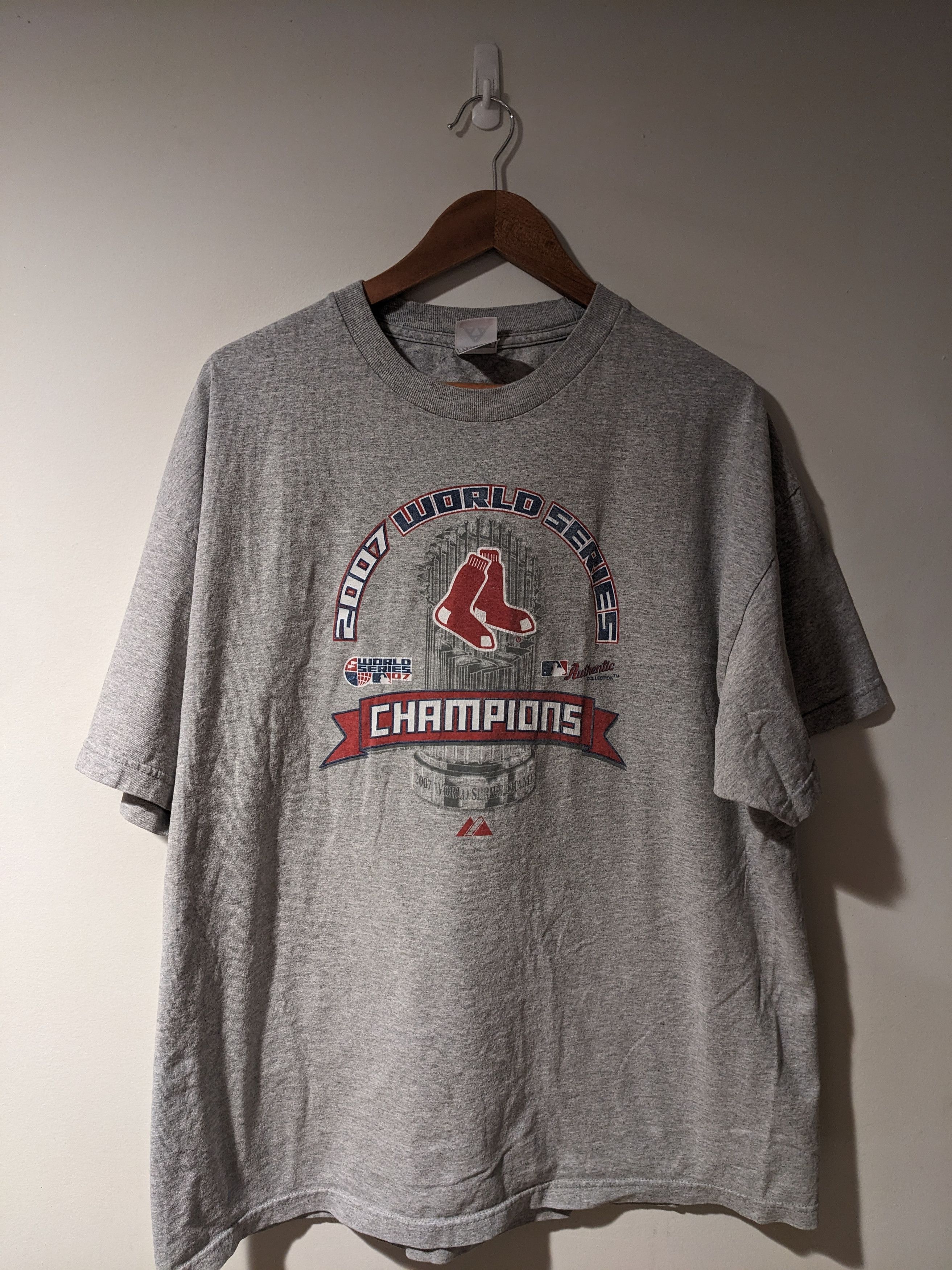 MLB × Vintage Vintage 2007 Boston Red Sox MLB World Serie Champion T-Shirt Size US XXL / EU 58 / 5 - 1 Thumbnail