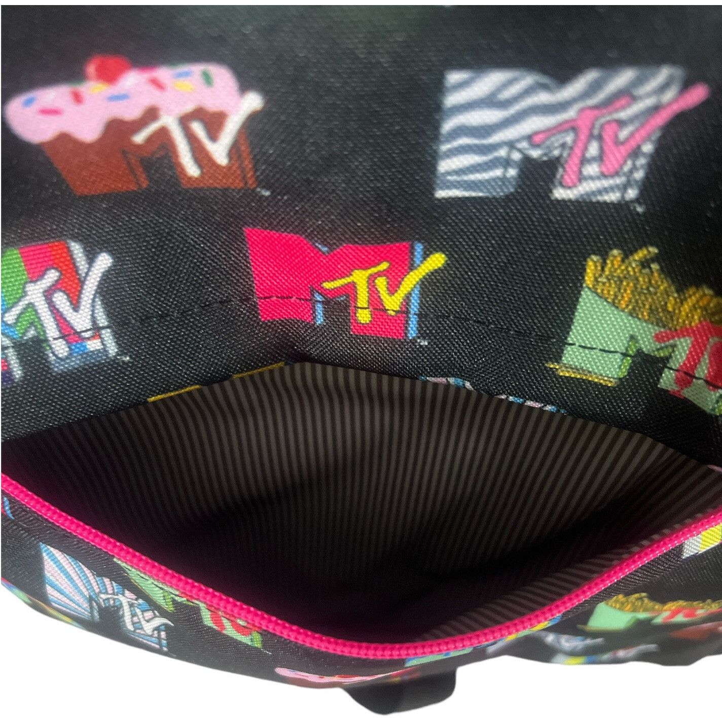 Other New Retro Loungefly MTV Logo Backpack Nylon NWT - Authentic Size ONE SIZE - 3 Thumbnail