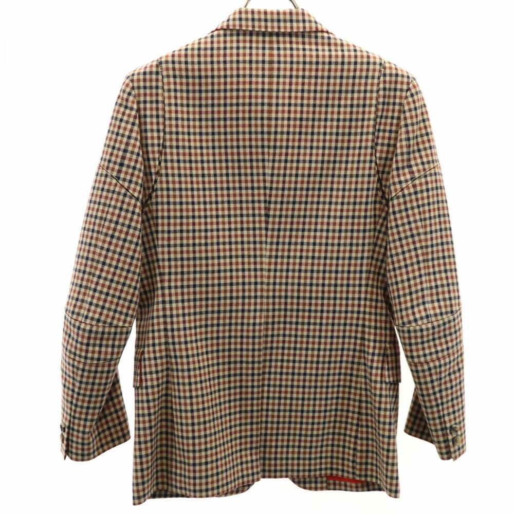 Comme des Garcons Jacket Checked Tailored Wool 2 Button Flap Pocket Beige Size US M / EU 48-50 / 2 - 2 Thumbnail