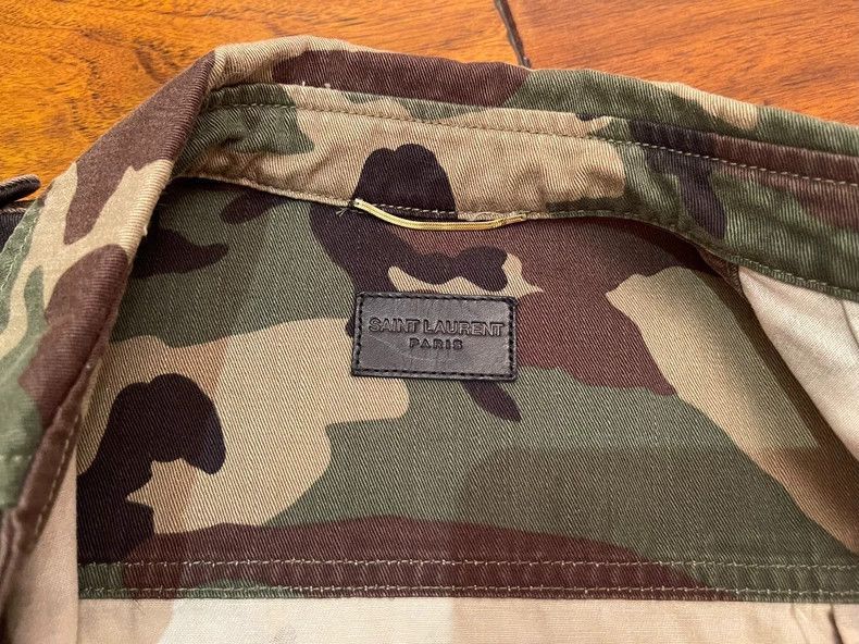 Saint Laurent Paris Saint Laurent Paris Camouflage Embroidered Waist Belt Tren Size US XS / EU 42 / 0 - 3 Thumbnail