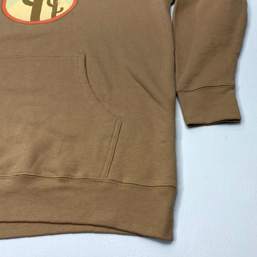 Vintage VINTAGE Independent Trading Co. Hoodie Sweatshirt Mens 2XL Brown Tortilla Flat Fleece Size US XXL / EU 58 / 5 - 4 Thumbnail