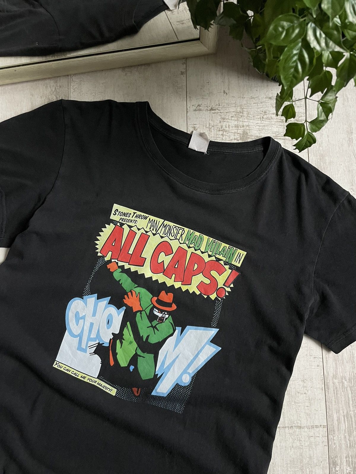MF Doom × Rap Tees × Vintage Mf Doom All Caps Rap T-Shirt Vintage Stones Throw VERY RARE Size US L / EU 52-54 / 3 - 3 Thumbnail