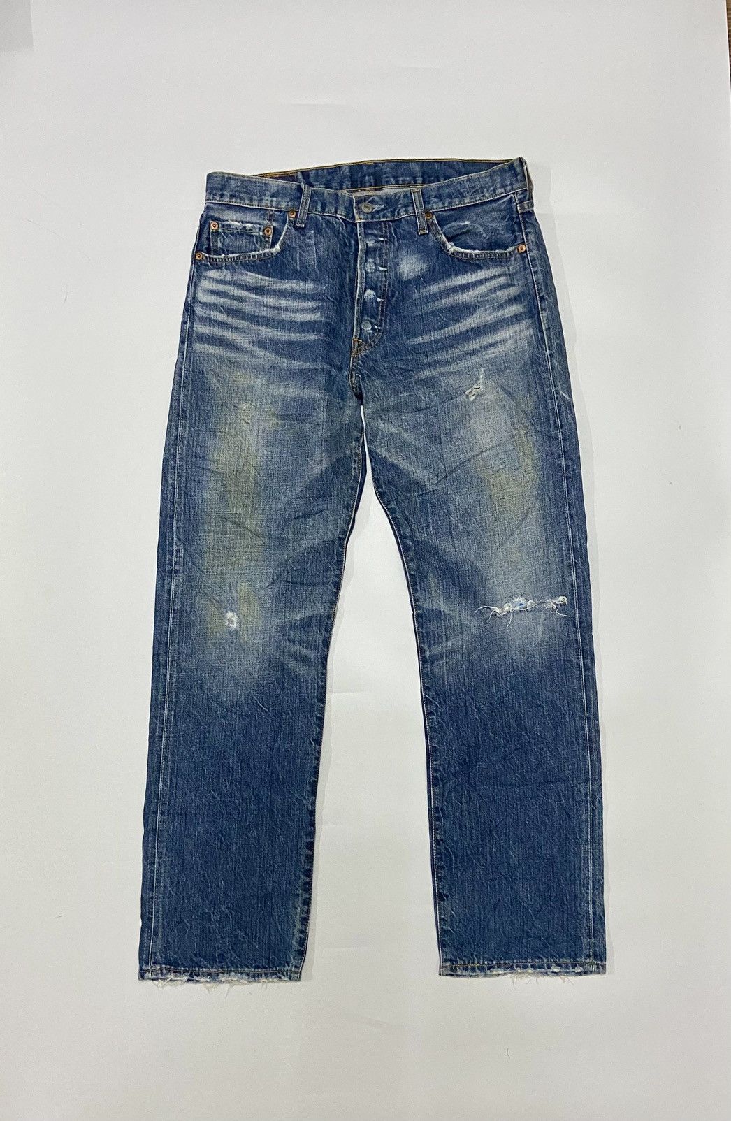 Levi's LEVI'S 501 DISTRESSED JEANS Size US 34 / EU 50 - 1 Thumbnail