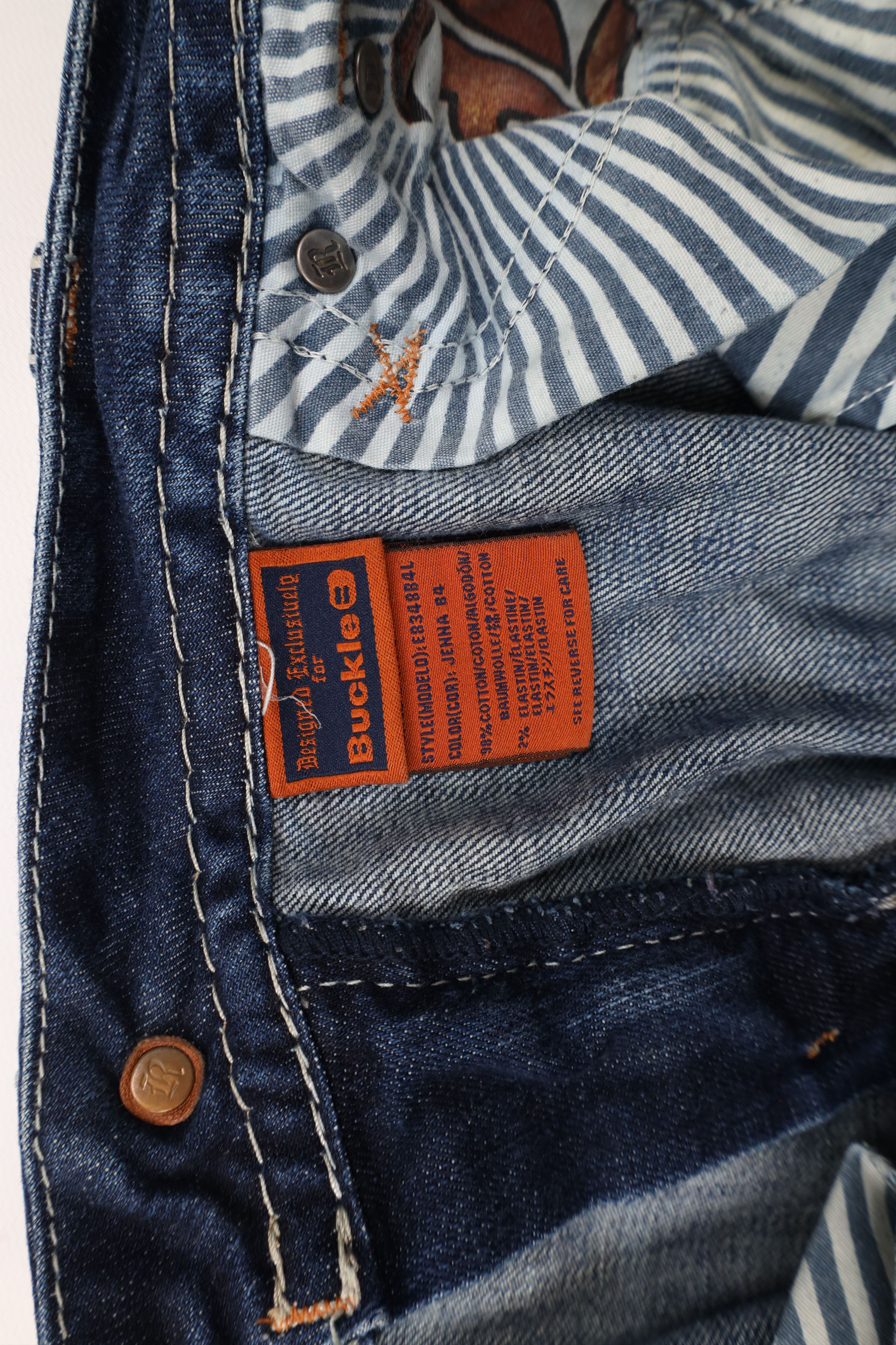 Rock Revival × Vintage Rock Revival Thick Stitch Jenna Bootcut Denim Jeans AS IS Size 34" / US 12 / IT 48 - 10 Thumbnail
