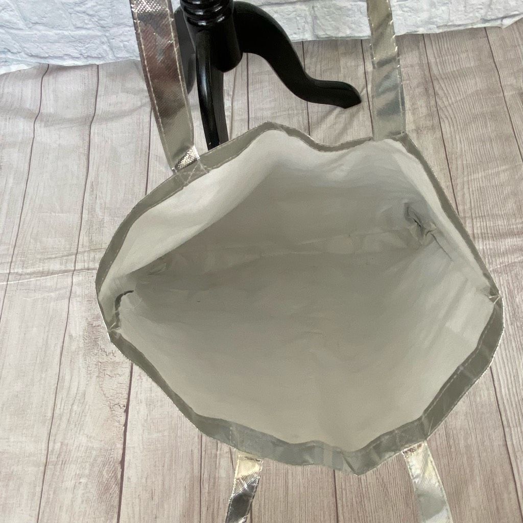 Other Aerie XL tote bag with double handles silver & white 19.5”x1 Size ONE SIZE - 3 Thumbnail