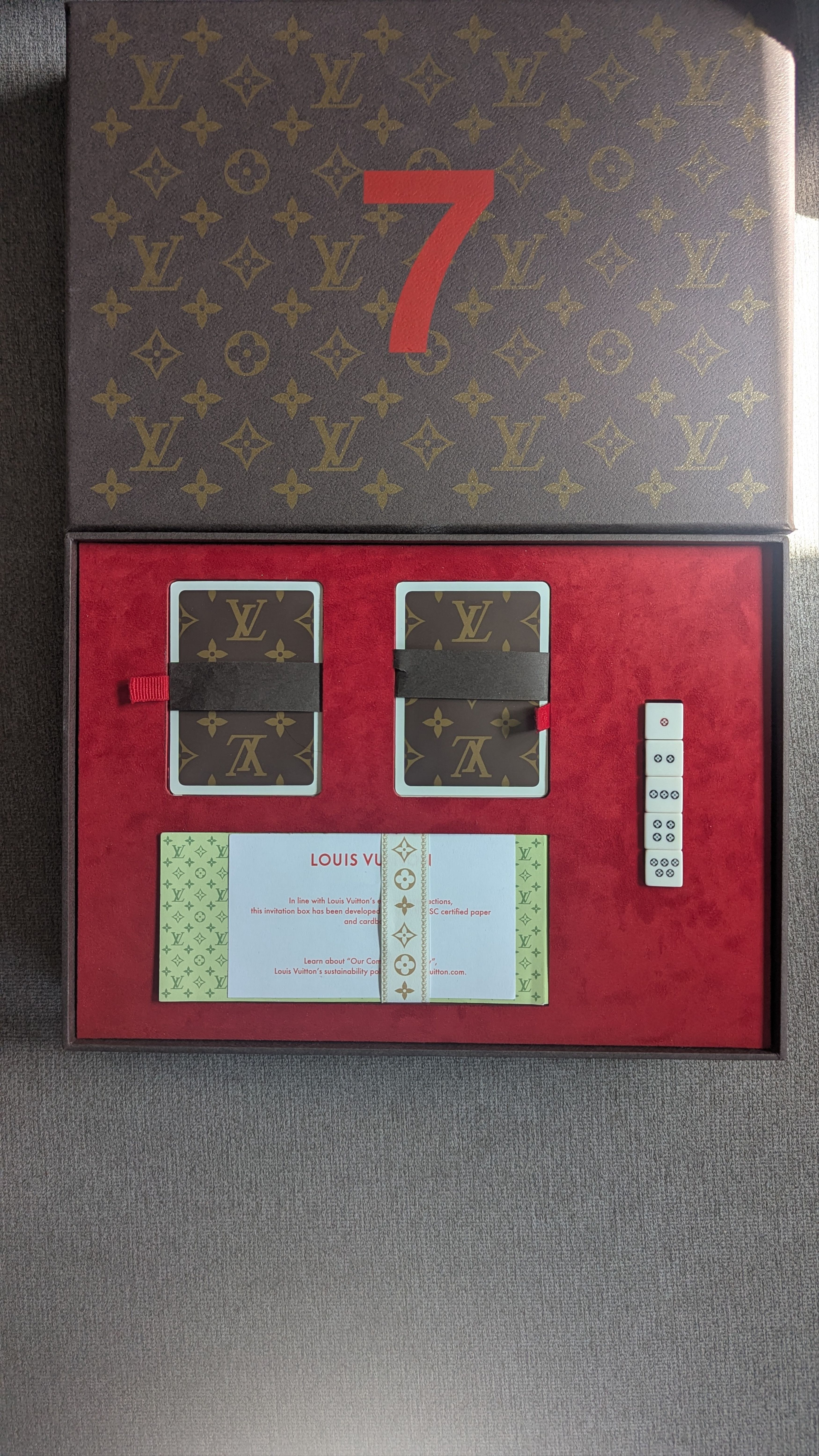 Louis Vuitton SS22 Virgil Show VIP Invitation Cards and Dice