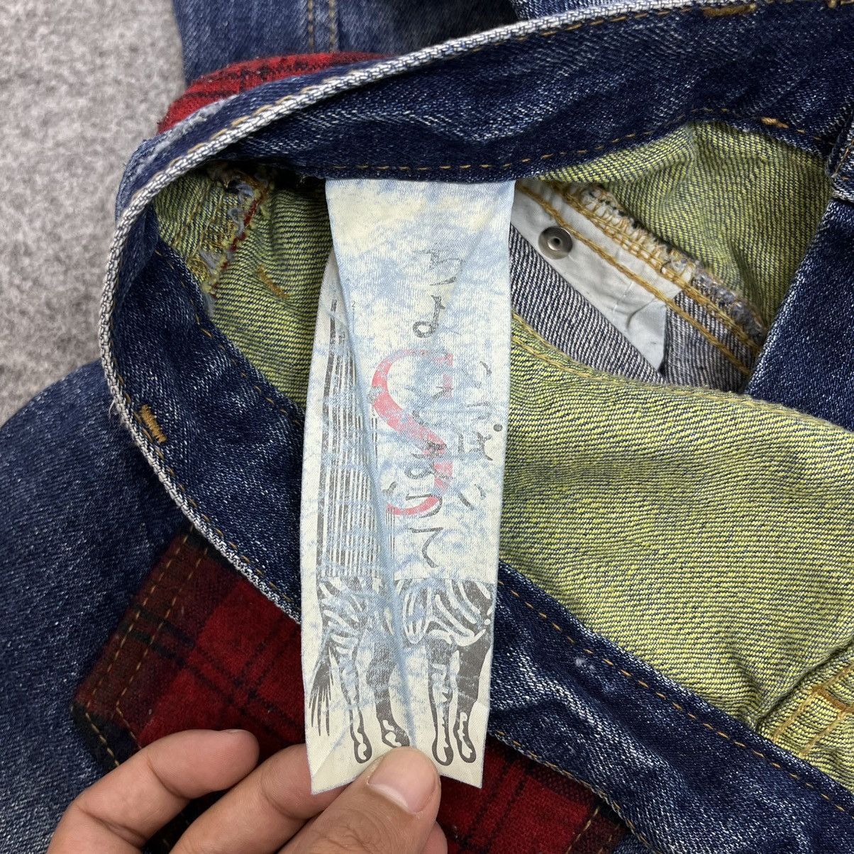 Japanese Brand Double Layer Flannel Denim Jeans Grunge Punk Archive Style Size US 30 / EU 46 - 8 Thumbnail