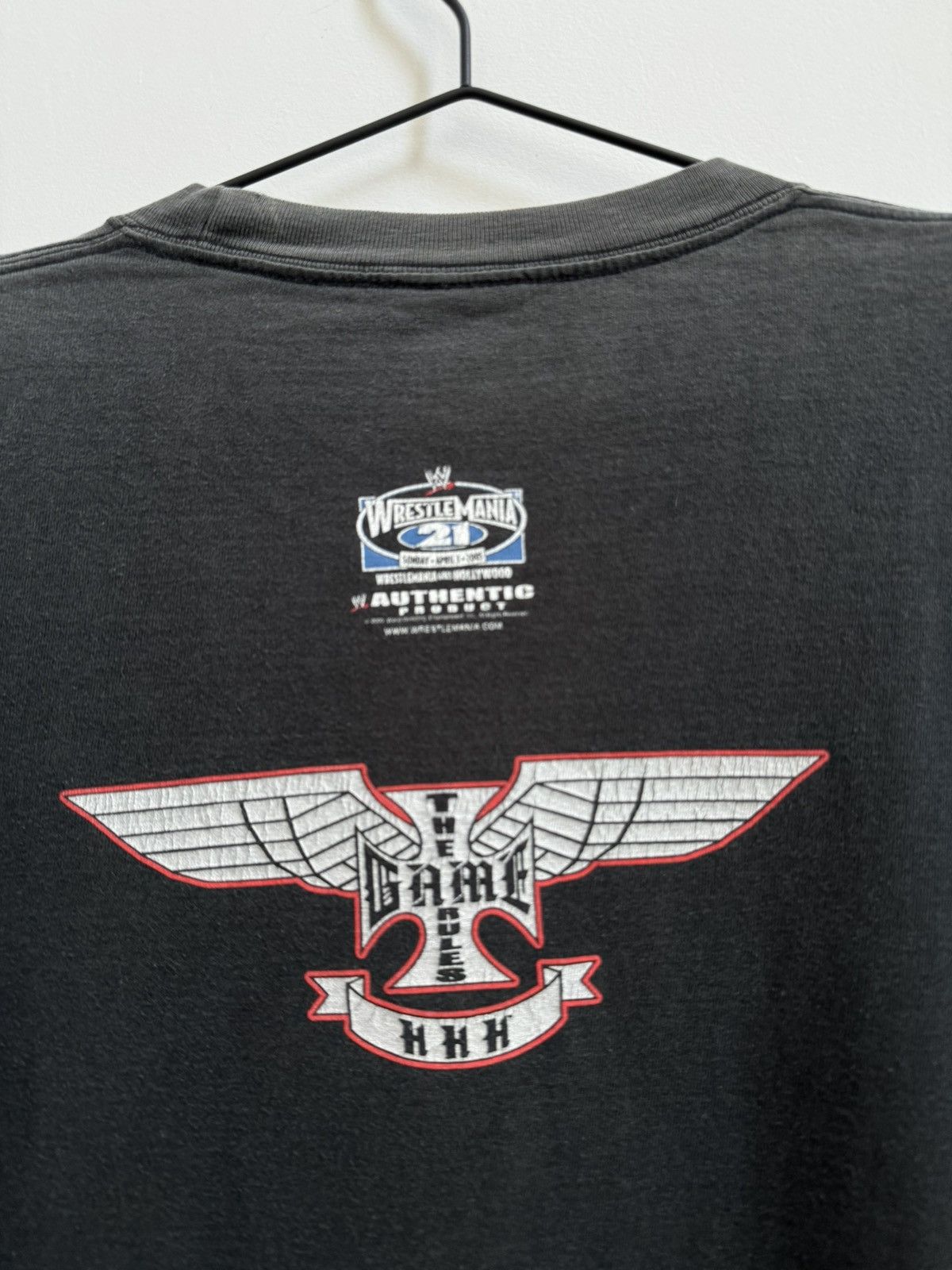 Vintage Vintage Triple H Wrestle Mania T-Shirt Size US L / EU 52-54 / 3 - 5 Thumbnail