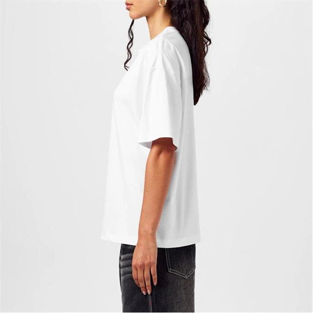 Lanvin o1g2r1mq1024 Logo T-Shirt in Optic White Size XS / US 0-2 / IT 36-38 - 4 Thumbnail