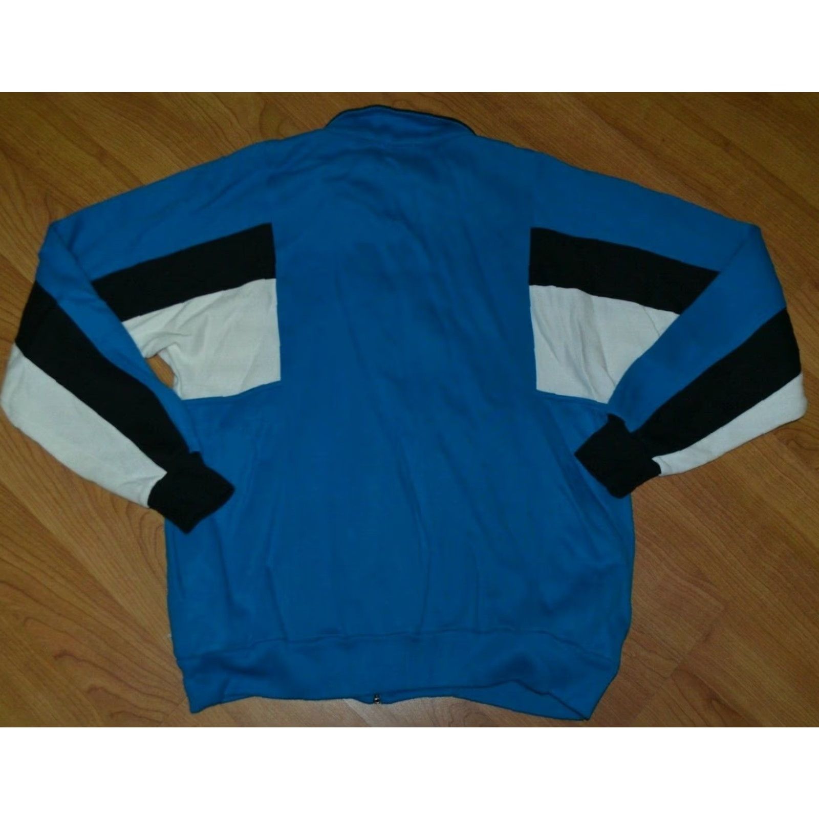 McGregor VINTAGE McGregor Track Jacket XL Blue White Black FIRE Hip Hop Shirt Men Size US XL / EU 56 / 4 - 3 Thumbnail