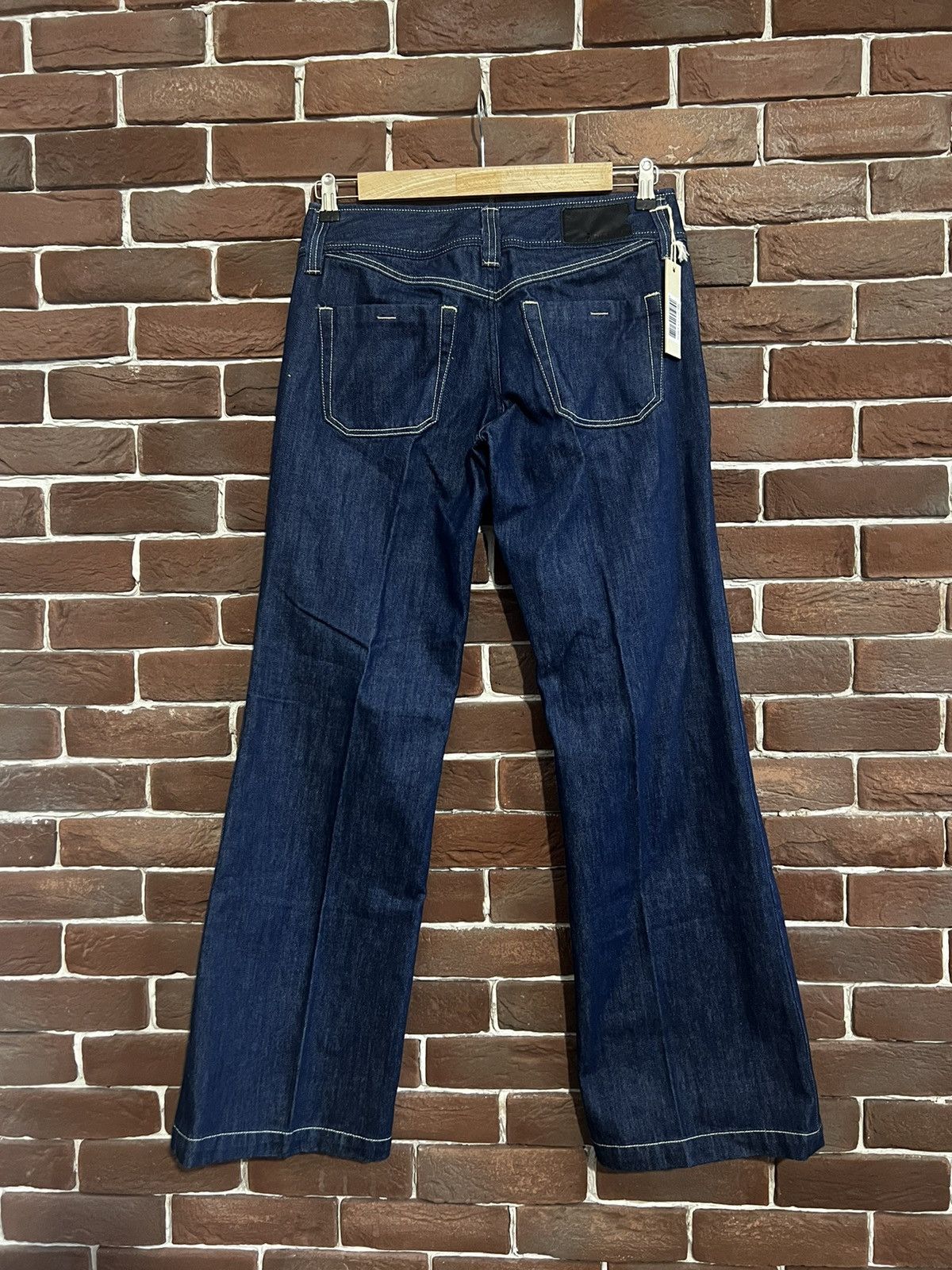Diesel Vintage 00s Diesel Flared Denim Pants DSWT Avant garde Hype Size US 29 - 2 Thumbnail