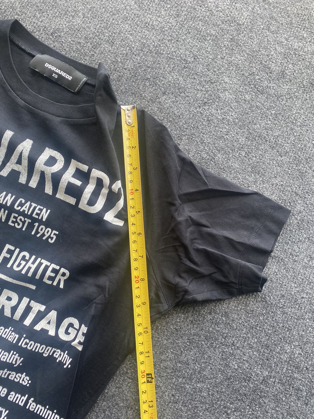Dsquared2 🔥Opium Punk Dsquared black faded tee xs-s size Size US XS / EU 42 / 0 - 8 Thumbnail