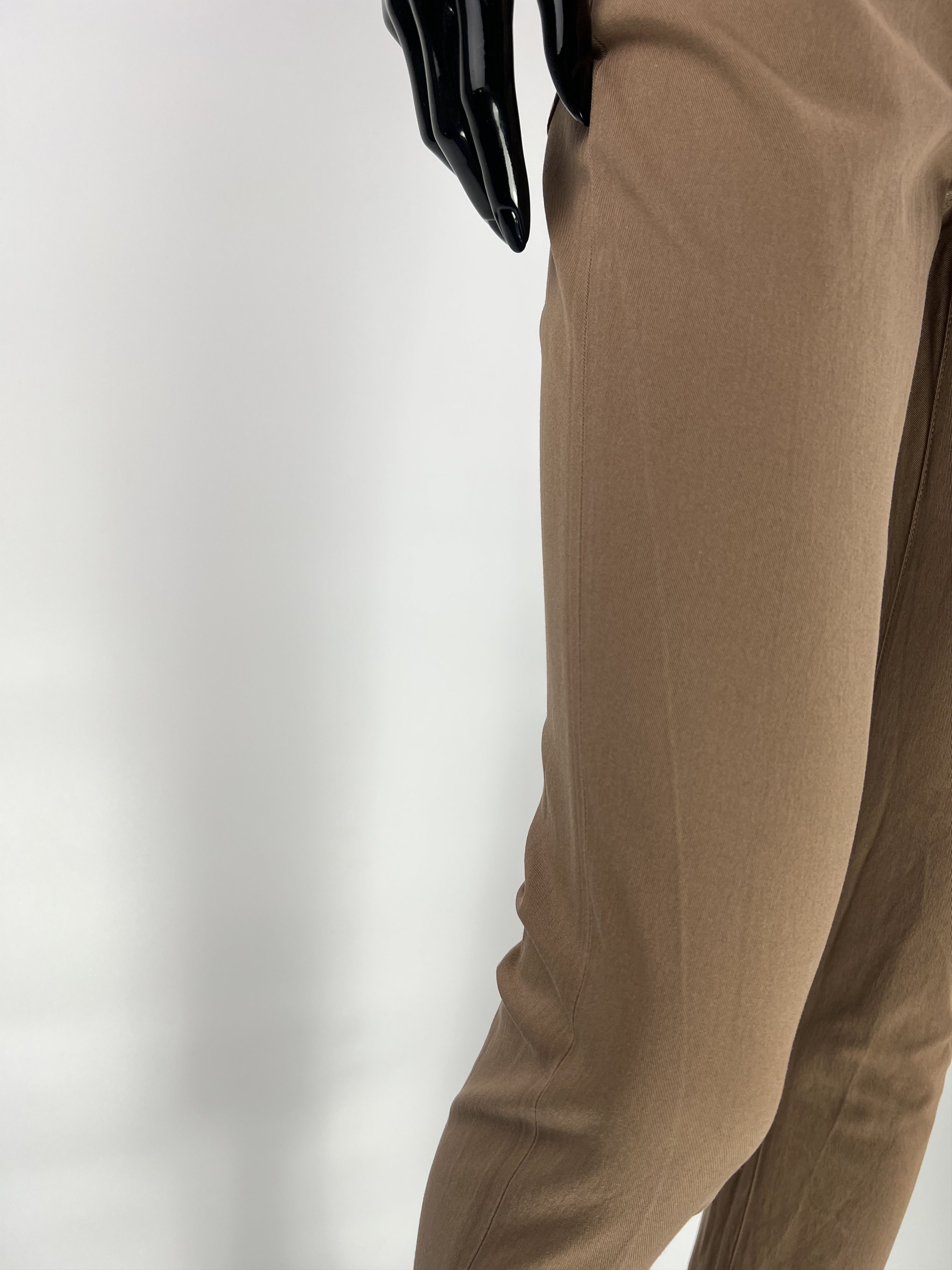 Brunello Cucinelli Brunello Cucinelli Brown Cotton Pants Size IT42 Size 28" / US 6 / IT 42 - 6 Thumbnail