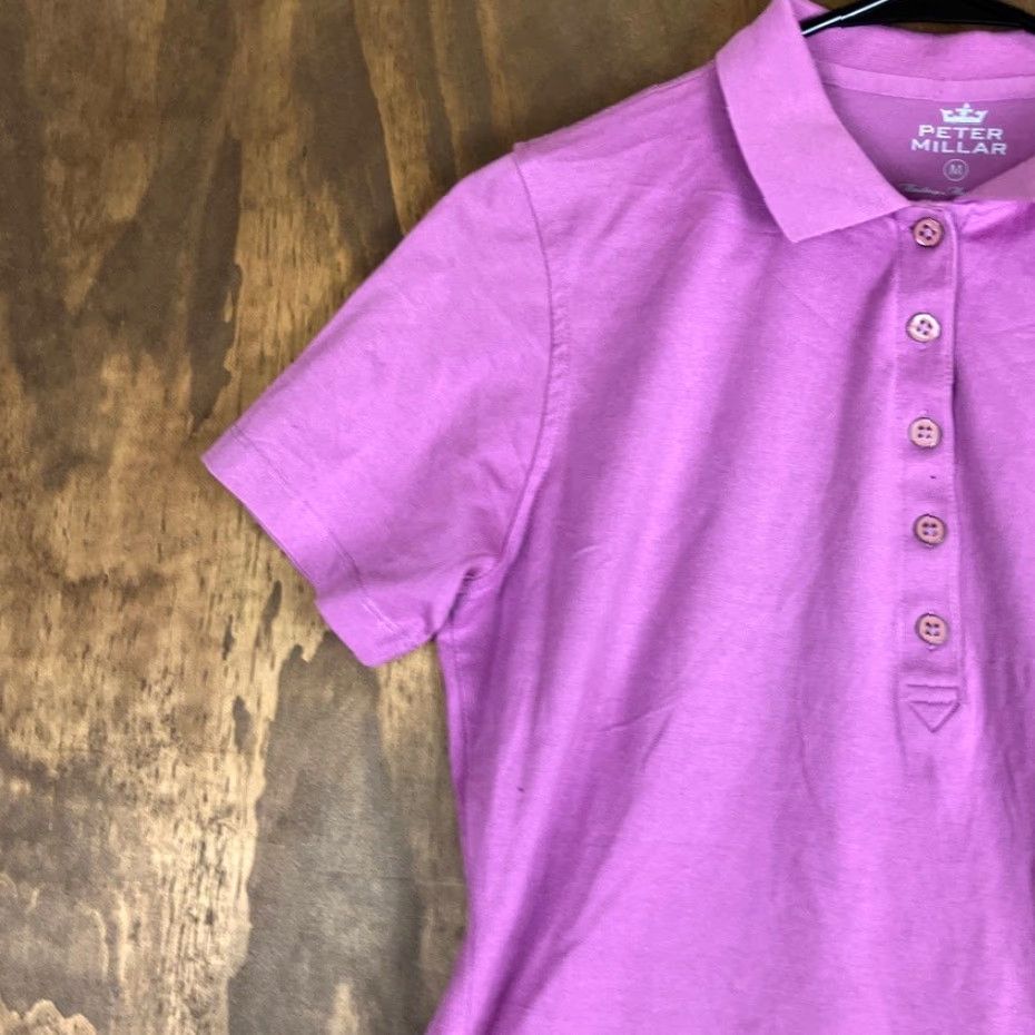 Peter Millar Peter Millar Womens Shirt Purple Crown Polo Short Sleeve Medium Casual Workwear Glance: Preppy, Athletic, Normcore Women’s Polo Size M / US 6-8 / IT 42-44 - 4 Thumbnail