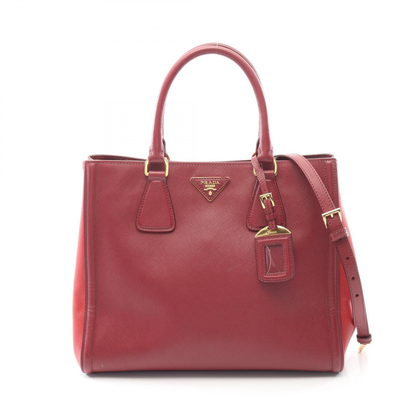 Prada Prada PRADA Saffiano Handbag Leather Handbag DUTY FREE for USA Size ONE SIZE - 1 Thumbnail