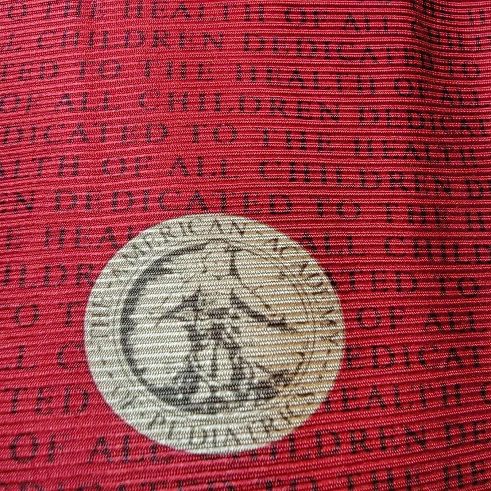 Other American Academy Of Pediatrics Tie Burgundy w/ Logo Silk Size ONE SIZE - 1 Thumbnail