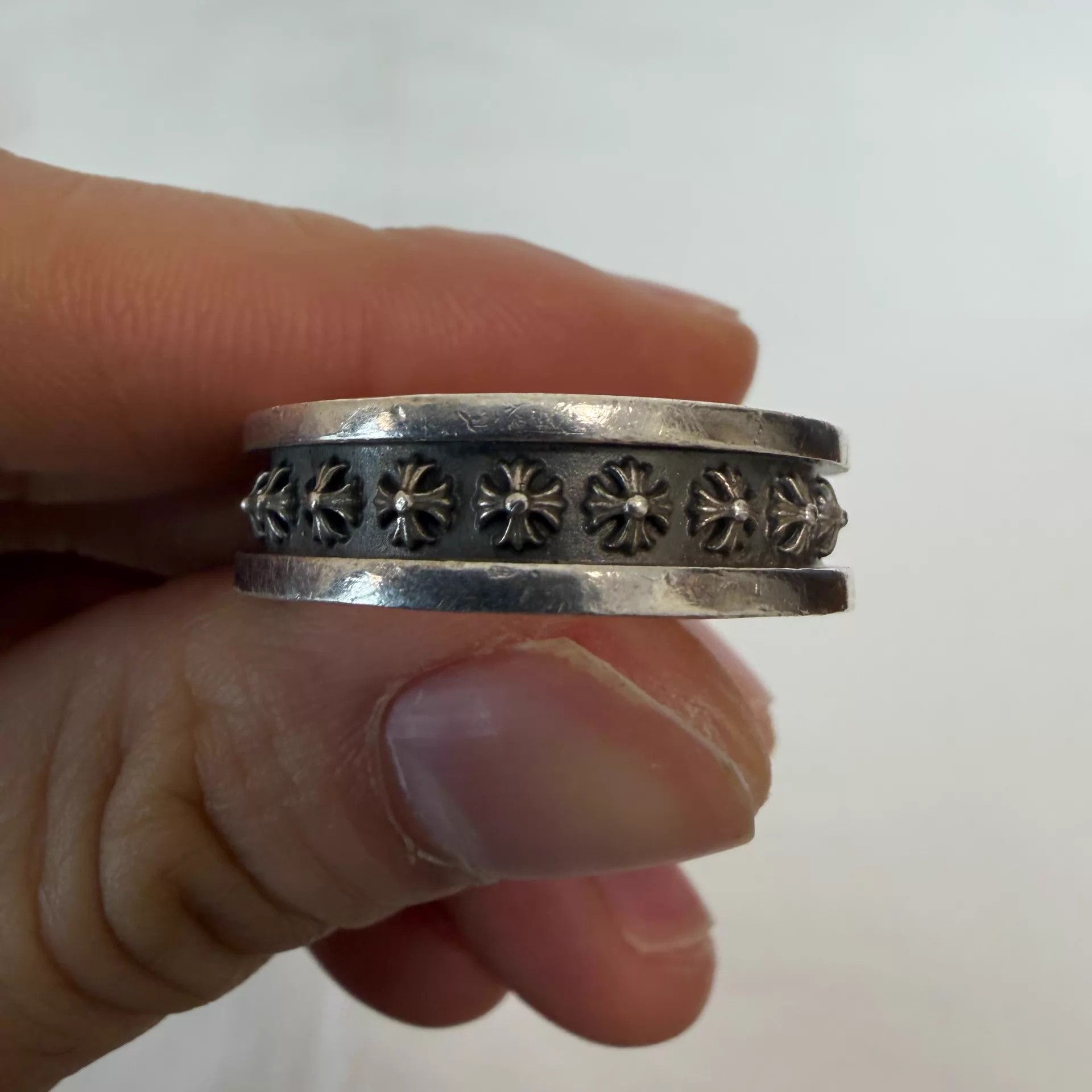 Chrome Hearts Chrome Hearts MiniPlus Cross 925 US12 Ring Minor Scuffs Size ONE SIZE - 4 Thumbnail