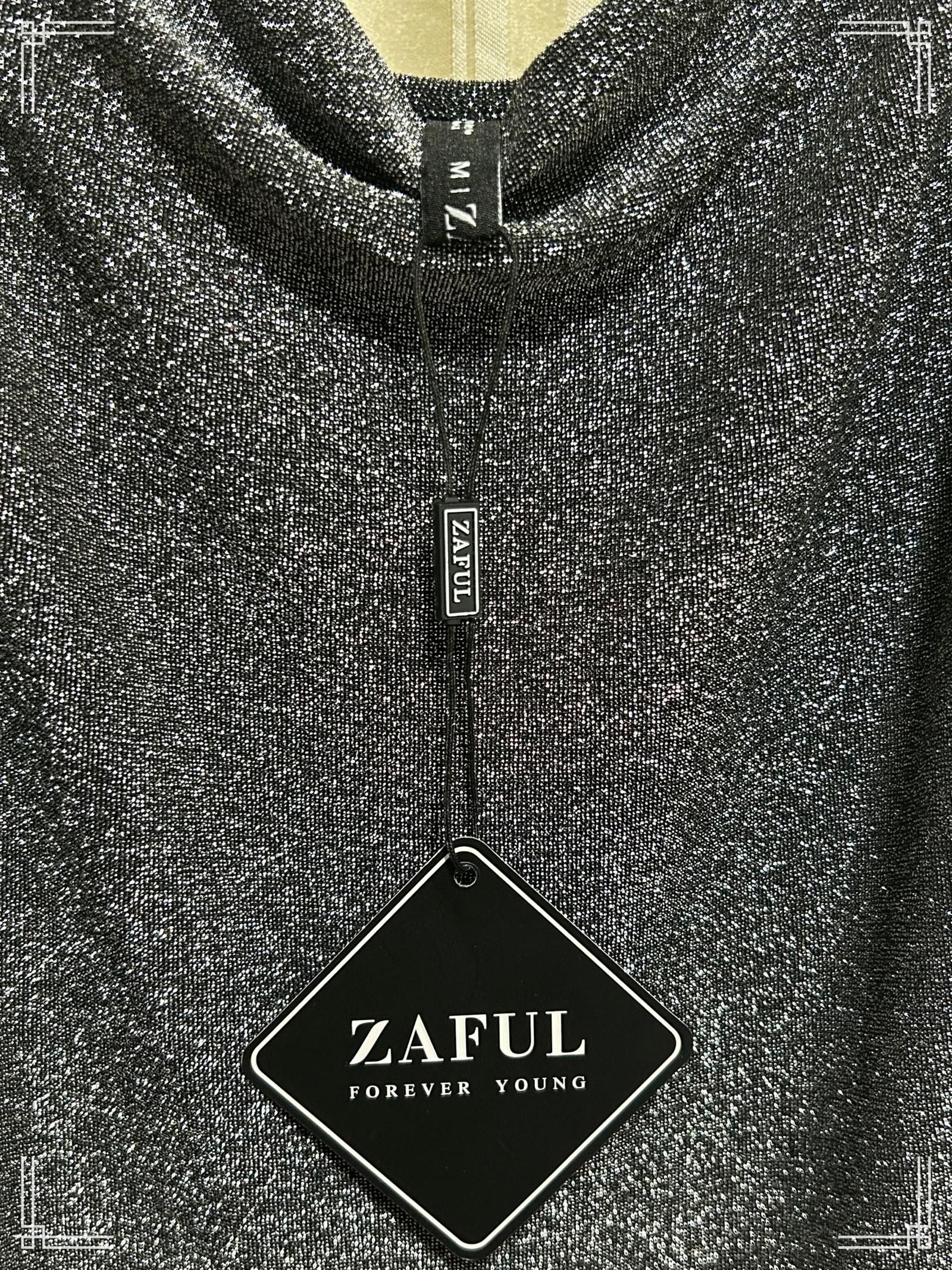 Designer ZAFUL Glitter Slip Dress - Shimmering Cowl Neck Maxi, Size M Size M / US 6-8 / IT 42-44 - 4 Thumbnail