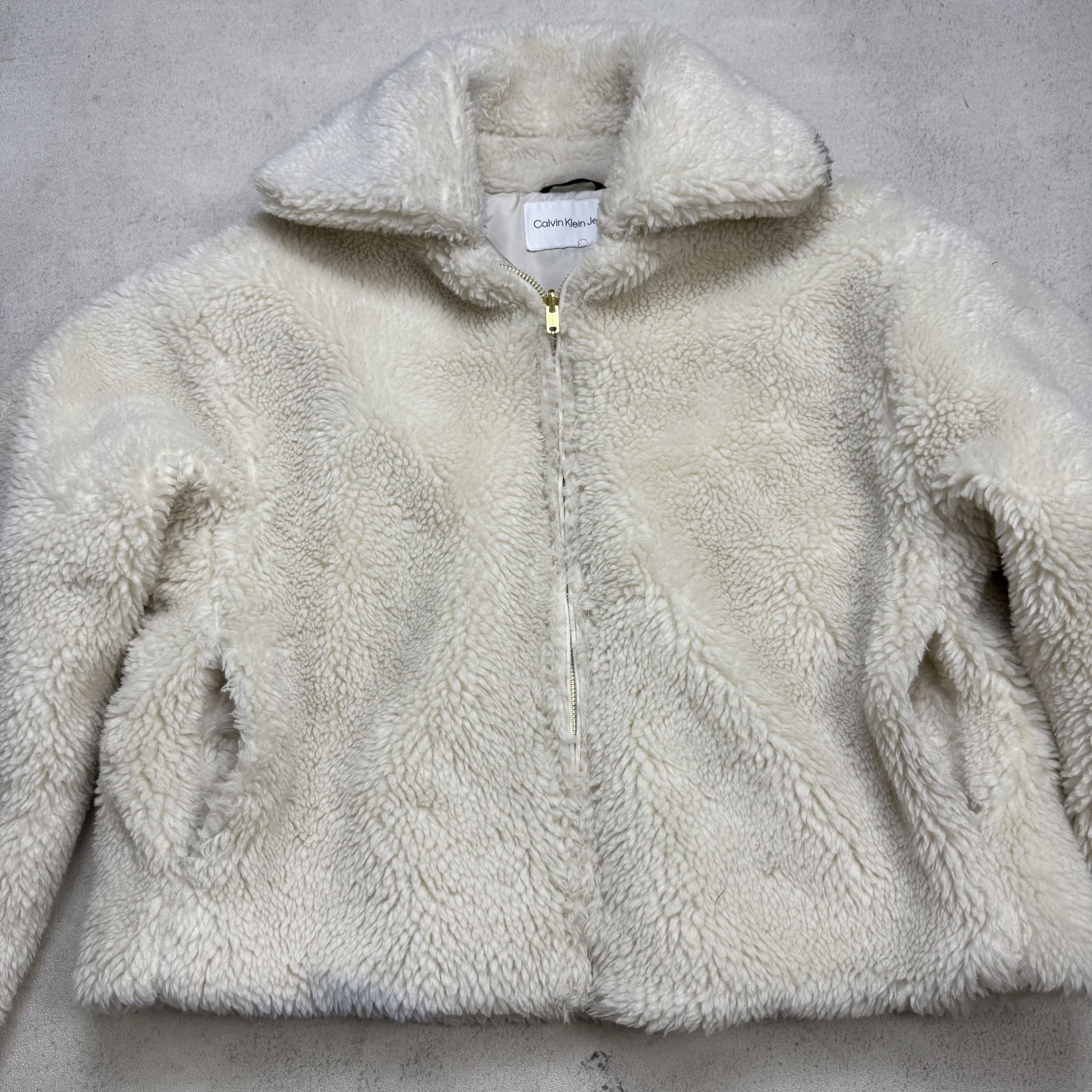 Calvin Klein Calvin Klein Fleece Sherpa Short Jacket Size XS / US 0-2 / IT 36-38 - 6 Thumbnail