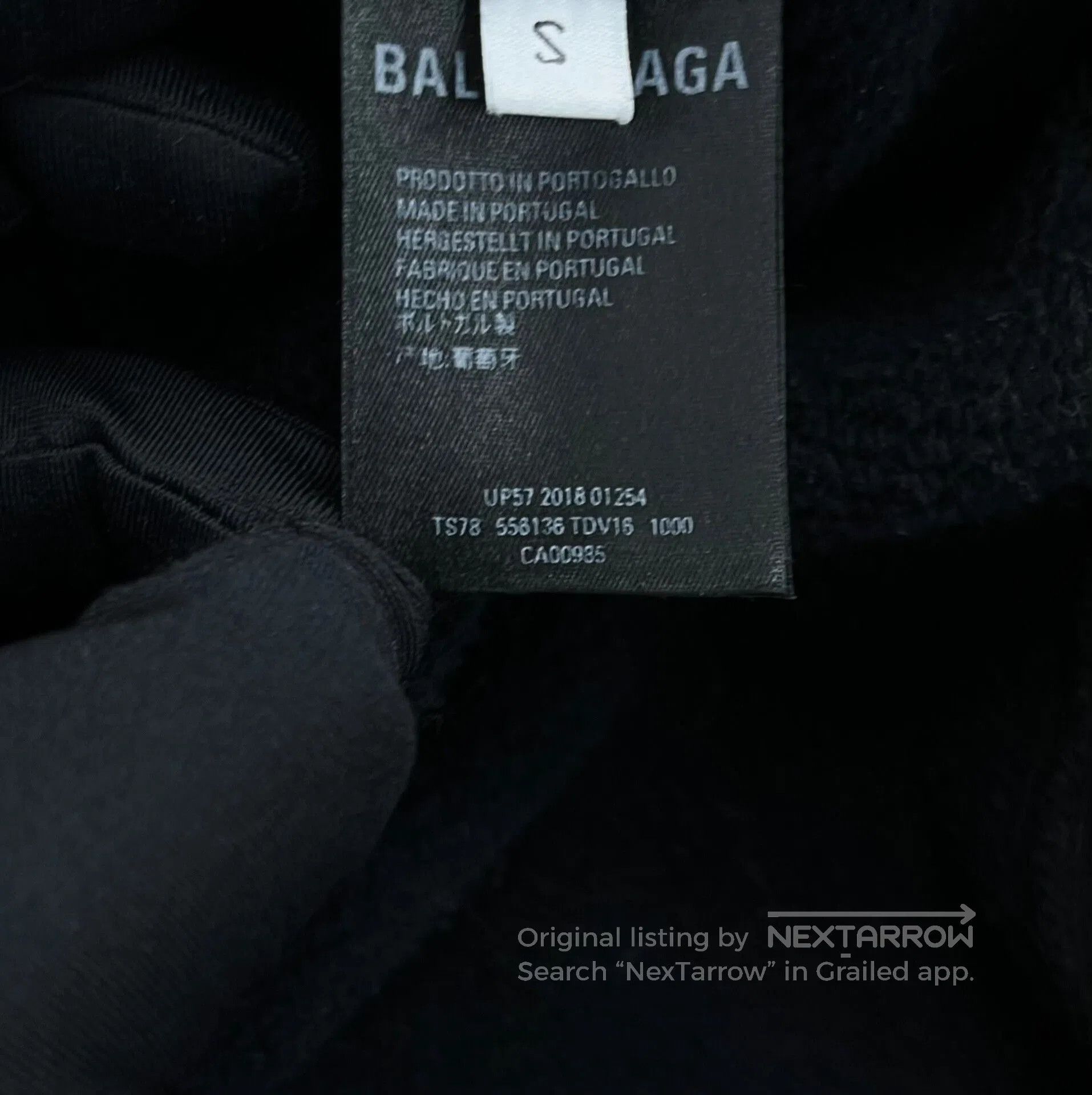 Balenciaga black graffiti logo hoodie. Size US S / EU 44-46 / 1 - 4 Thumbnail