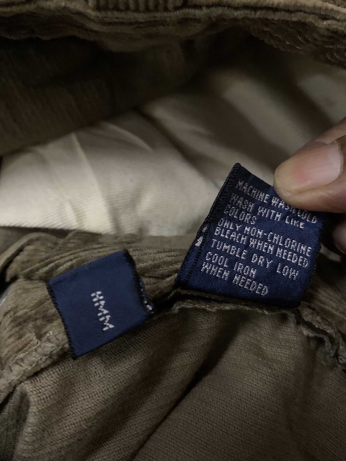 Polo Ralph Lauren 💥Vtg Polo Ralph Lauren Corduroy Tactical Cargo Pant Size US 31 - 12 Thumbnail