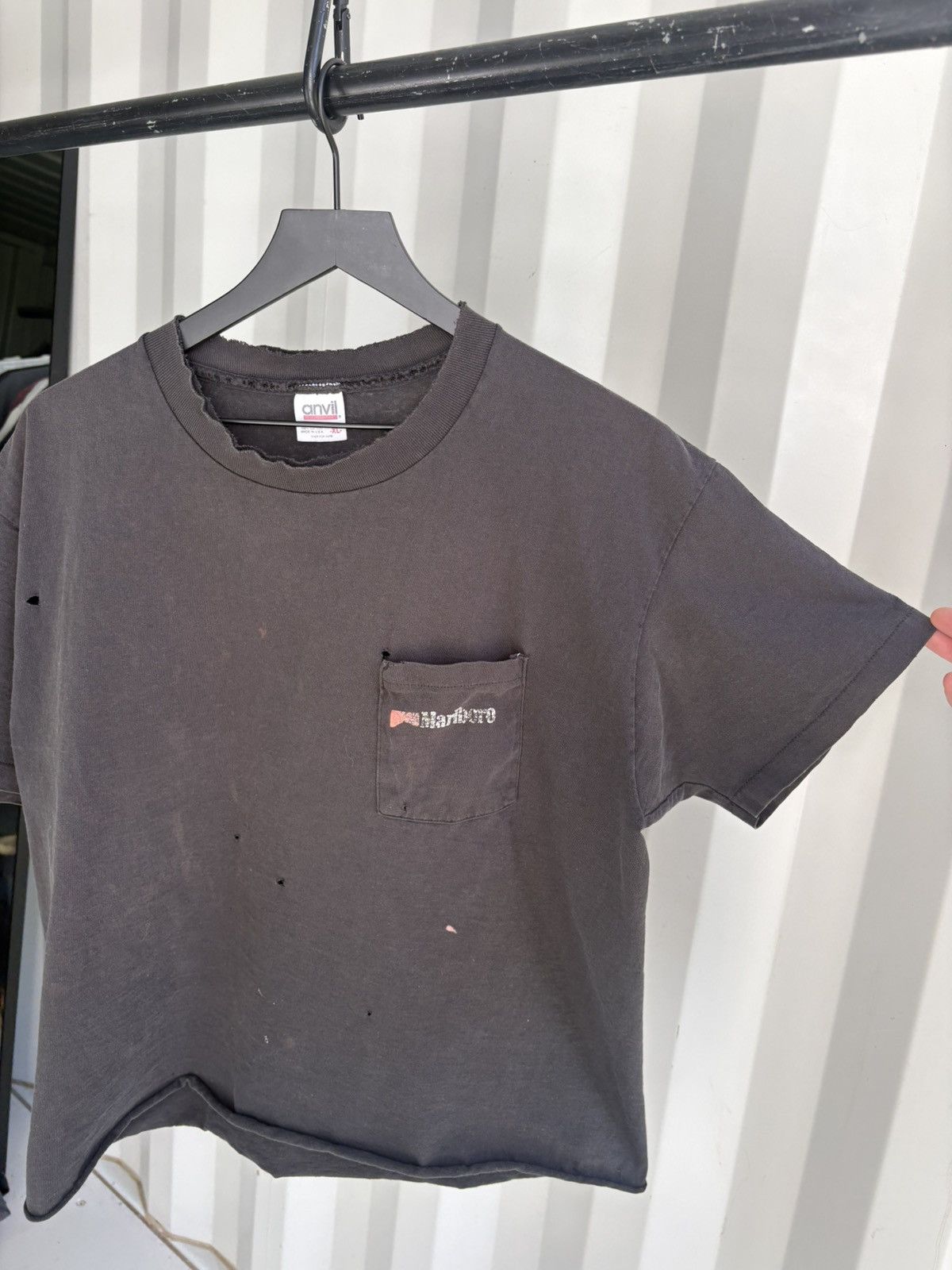 Vintage Vintage Marlboro Cowboy Shirt Distressed Faded Grunge Band Size US L / EU 52-54 / 3 - 2 Thumbnail