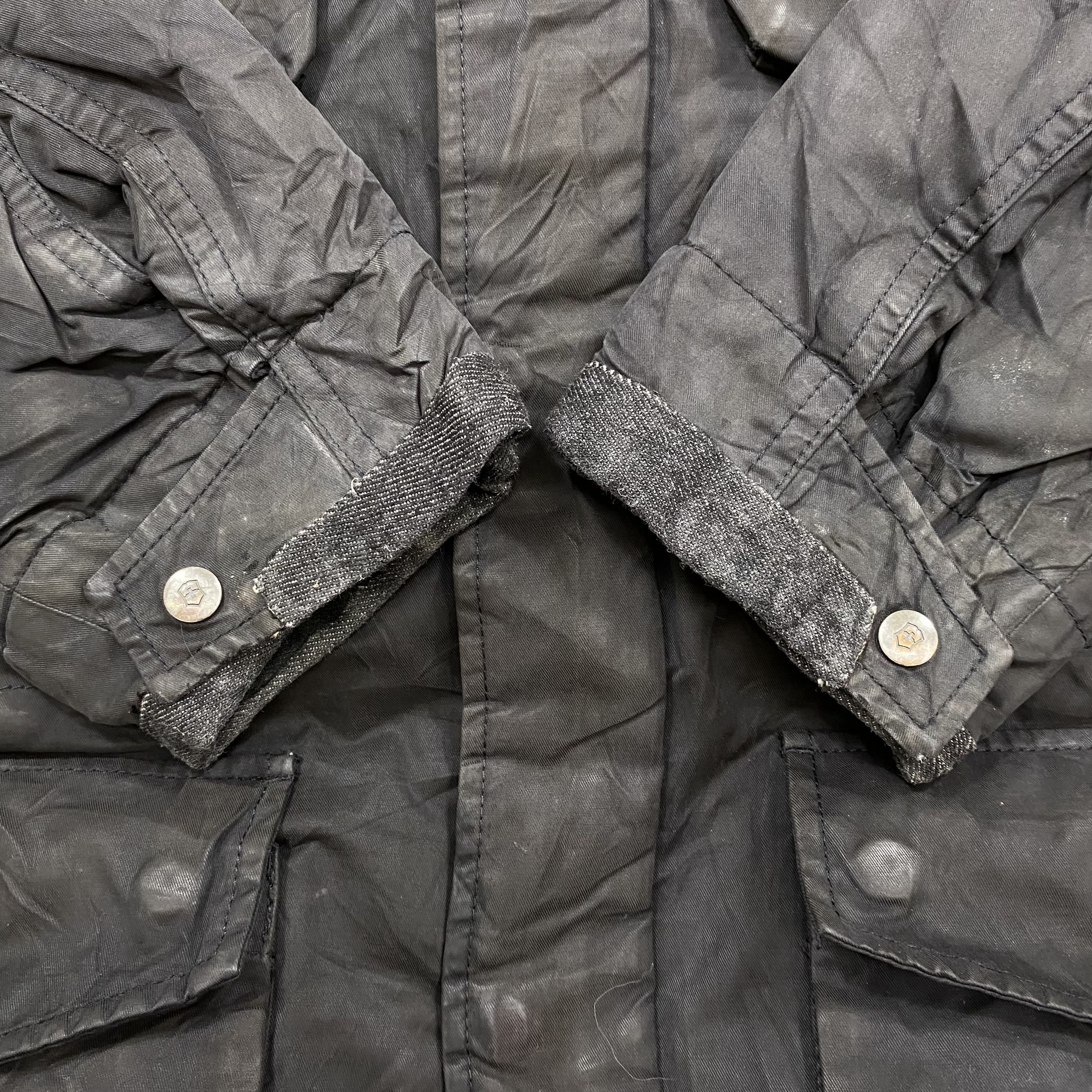 Victorinox Victorinox Swiss Army M-65 Waxed Cotton Military Jacket-J667 Size US L / EU 52-54 / 3 - 13 Thumbnail