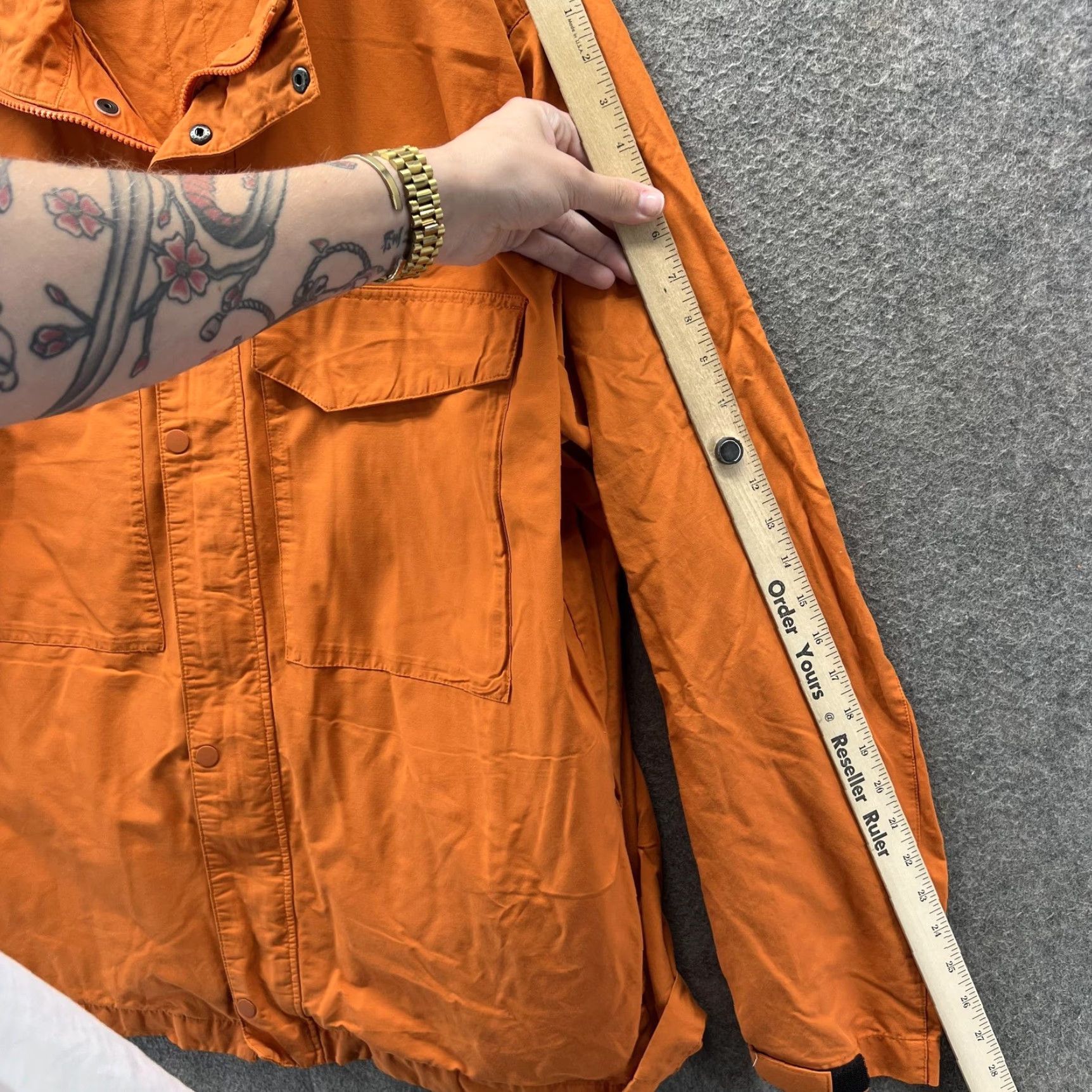 Nike Nike Jacket Mens 2XL Orange Cotton Blend Full Zip Windbreaker Pockets Size US XXL / EU 58 / 5 - 7 Thumbnail
