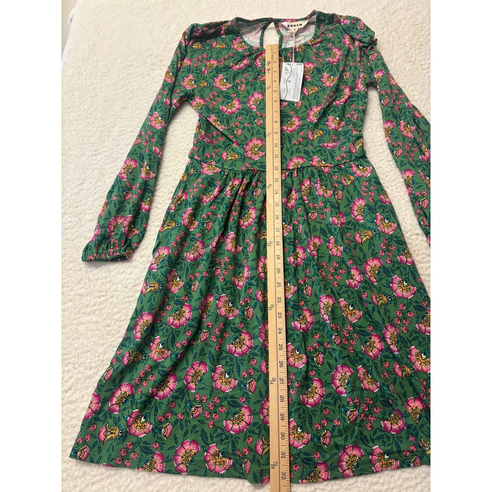 Boden NWT* Boden Alexandra Blouson Jersey Dress Size 6P Size M / US 6-8 / IT 42-44 - 4 Thumbnail
