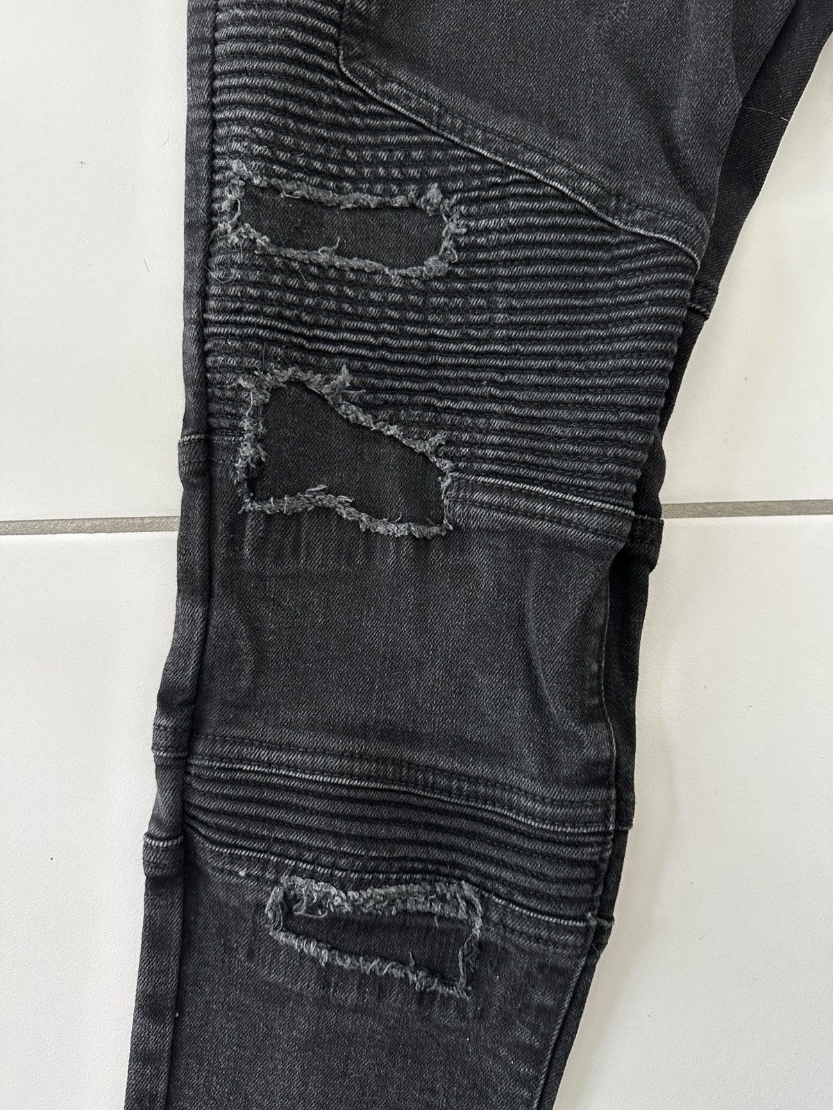 Represent Clo. Represent black denim biker jeans Size US 32 / EU 48 - 2 Thumbnail