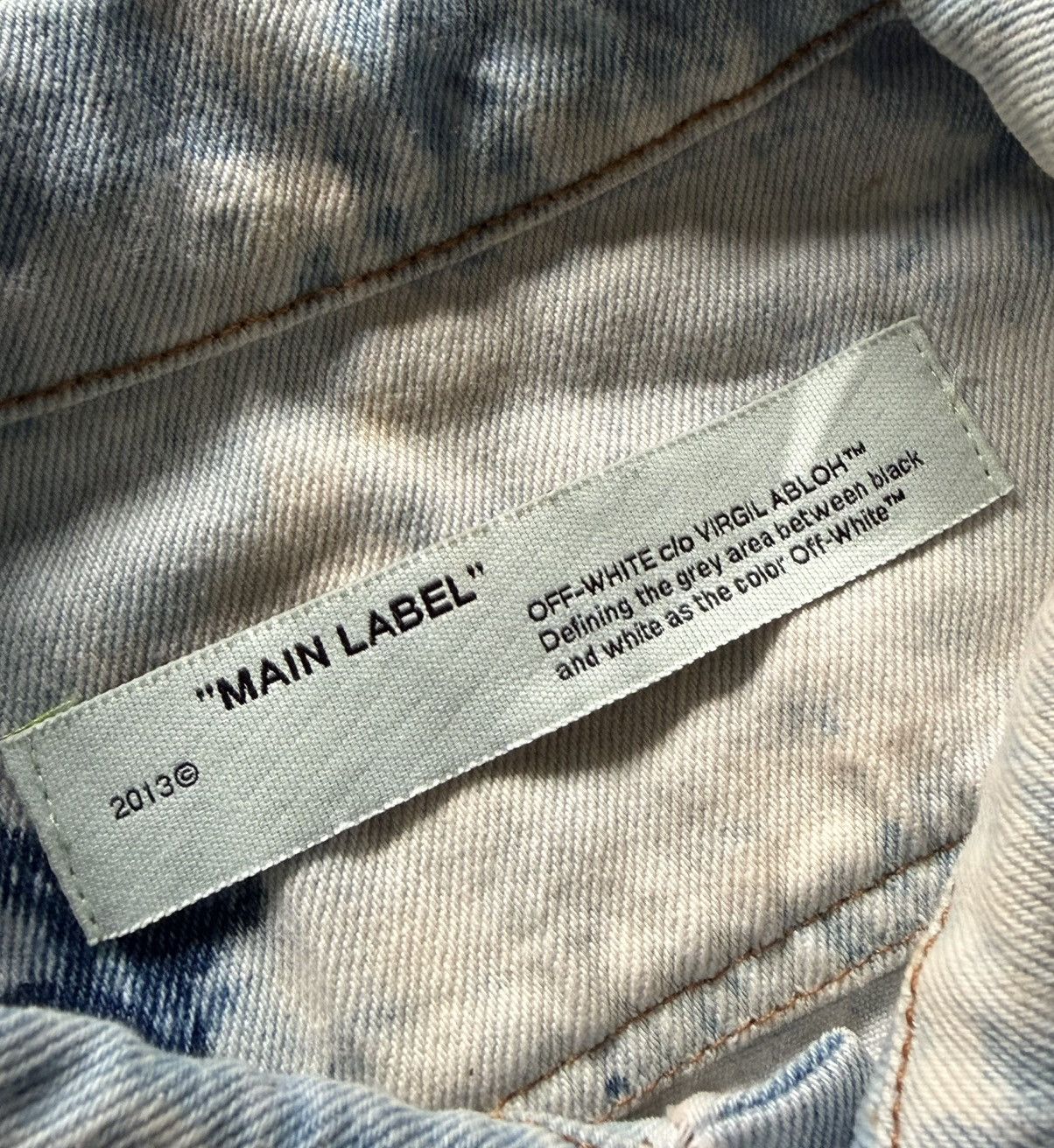 Off-White Off White - Extreme bleached denim jacket Size US M / EU 48-50 / 2 - 19 Thumbnail