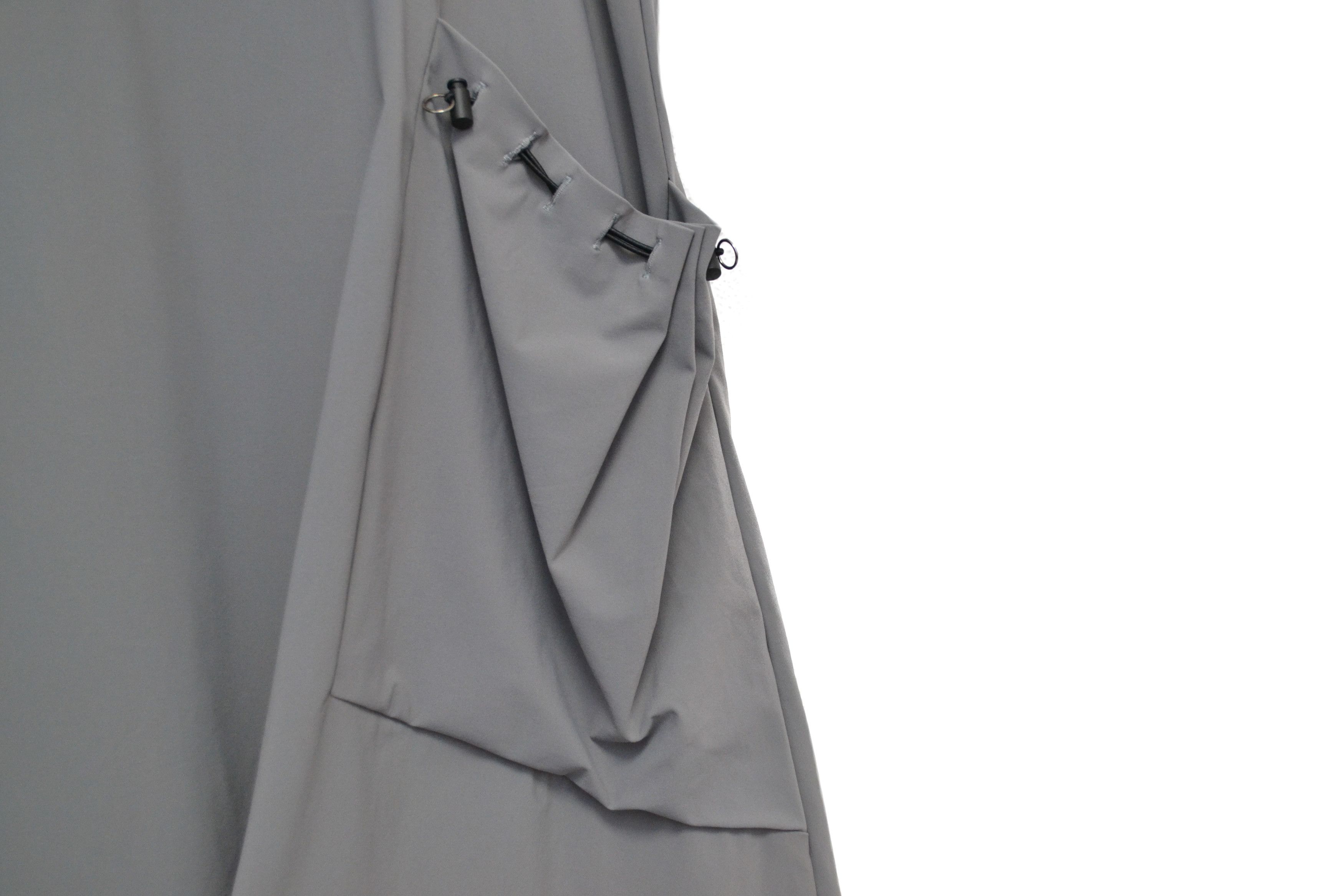 Sarah Pacini Sarah Pacini Y2K Gray One Pocket Sleeveless Dress Size L / US 10 / IT 46 - 3 Thumbnail